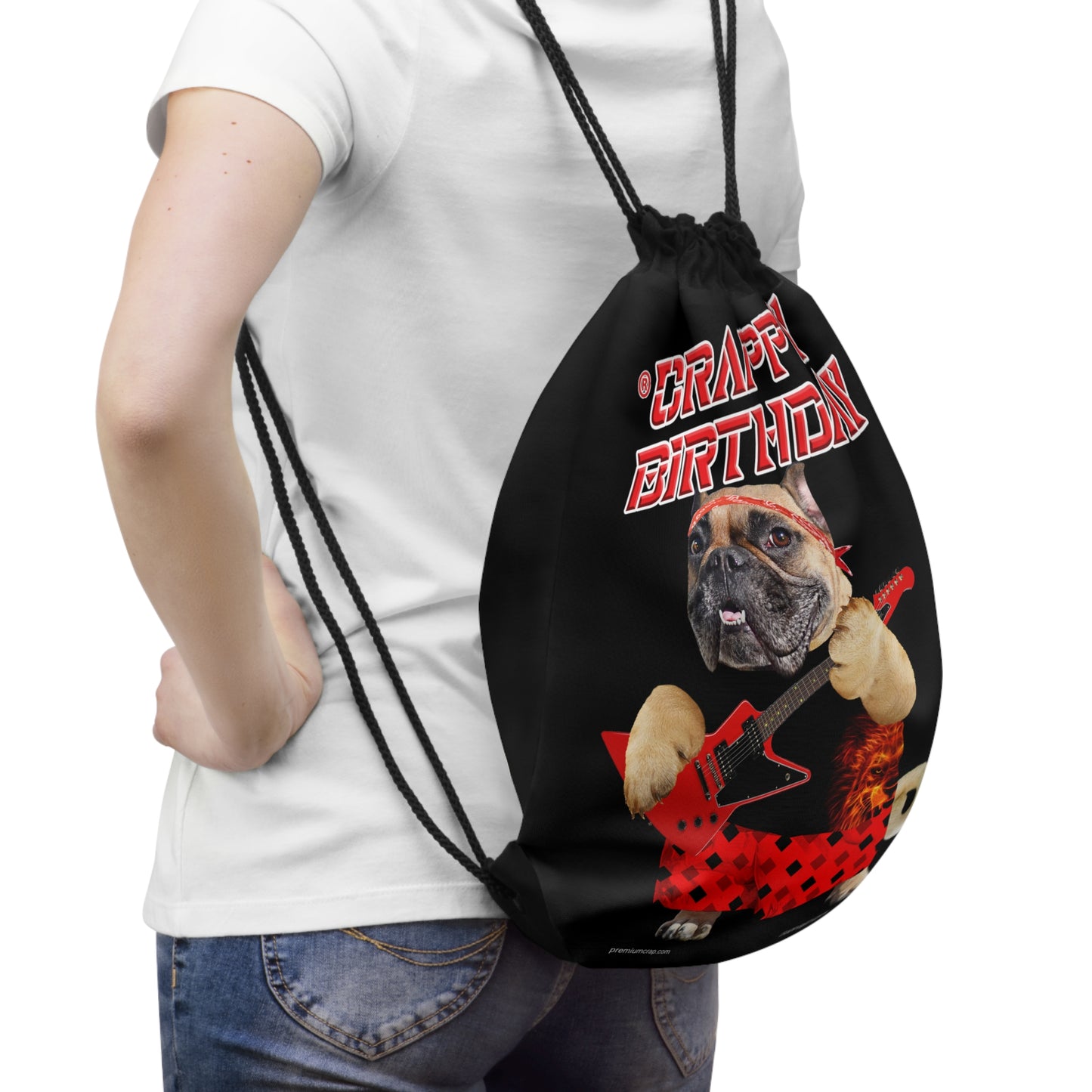 Crappy Birthday II Drawstring Bag