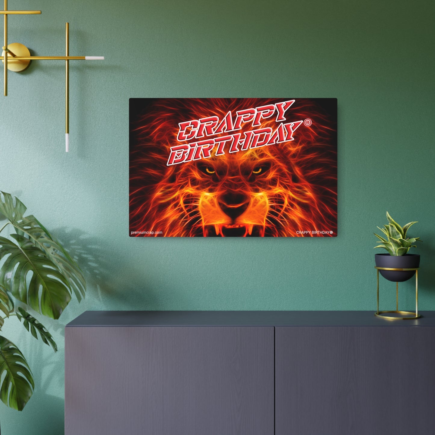 Crappy Birthday Metal Art Sign