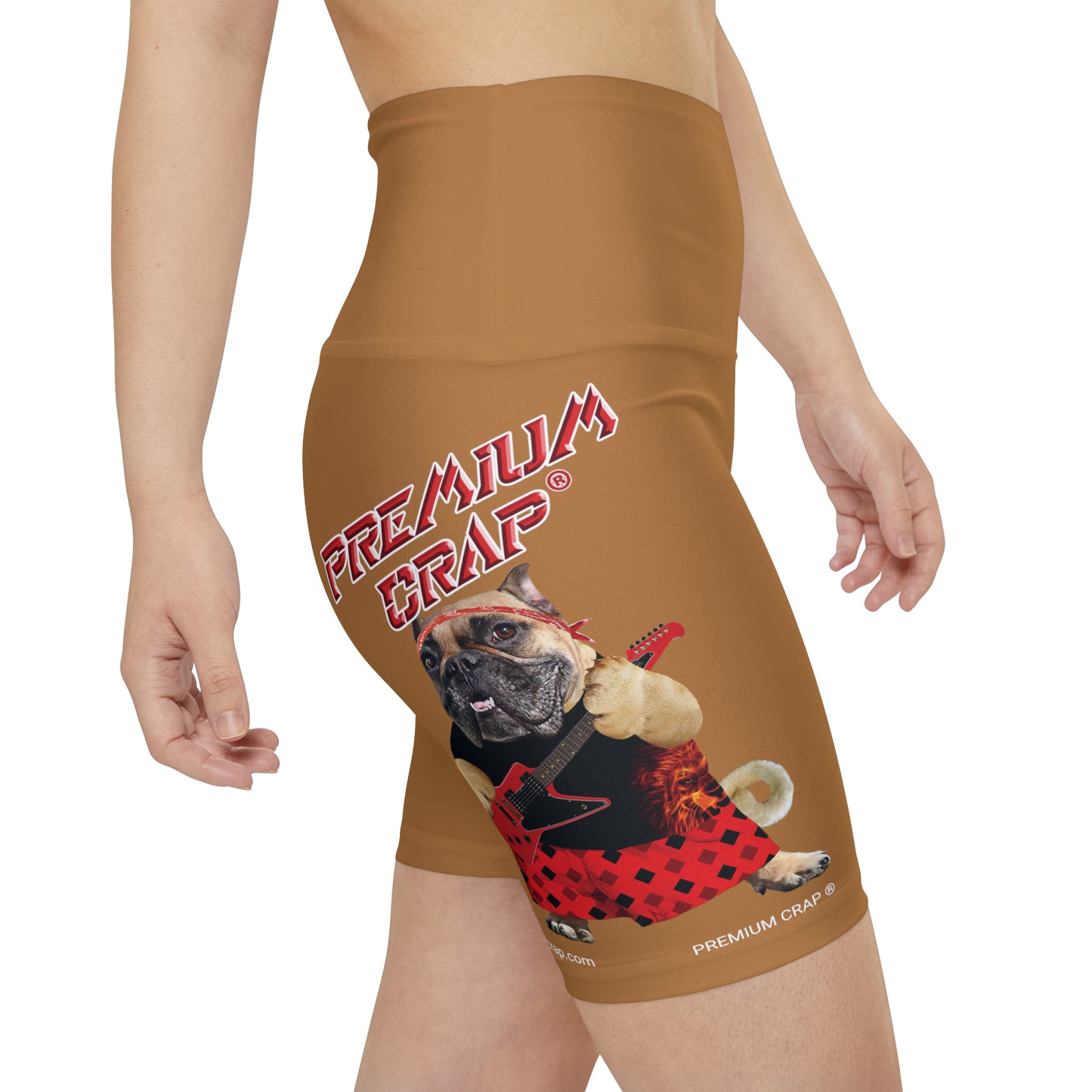 Premium Crap II Women's Workout Shorts - Light Brown