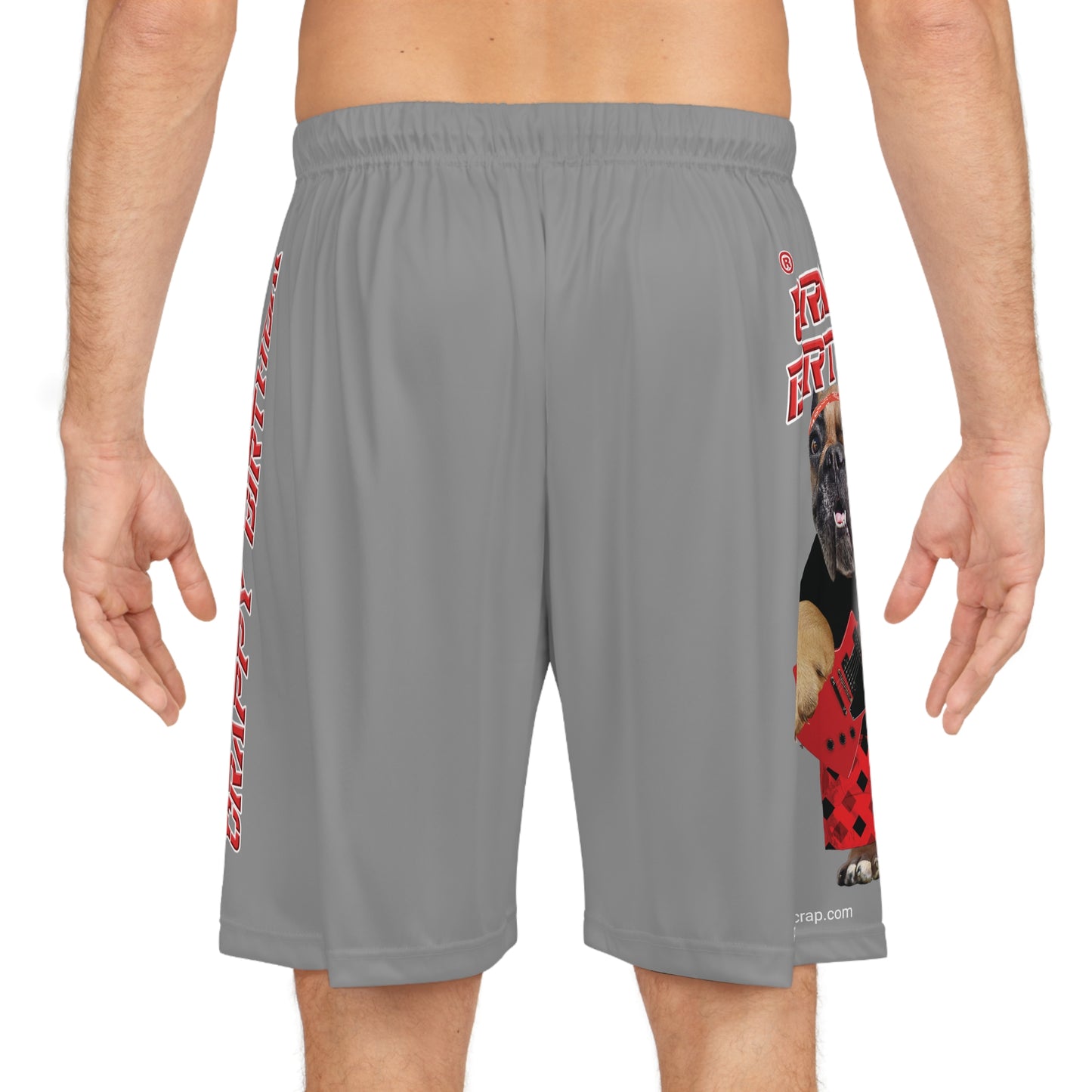 Crappy Birthday II Basketball Shorts - Grey