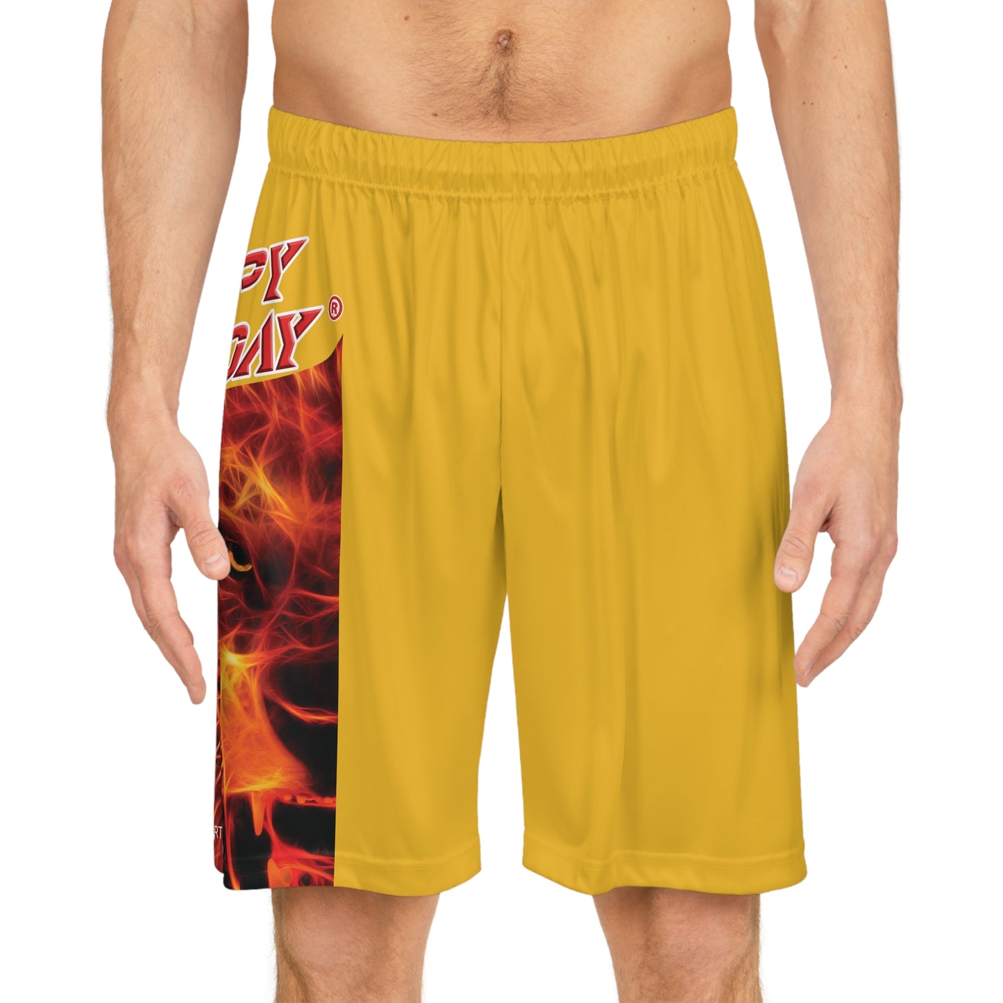 Crappy Birthday BougieBooty Baller Shorts - Yellow