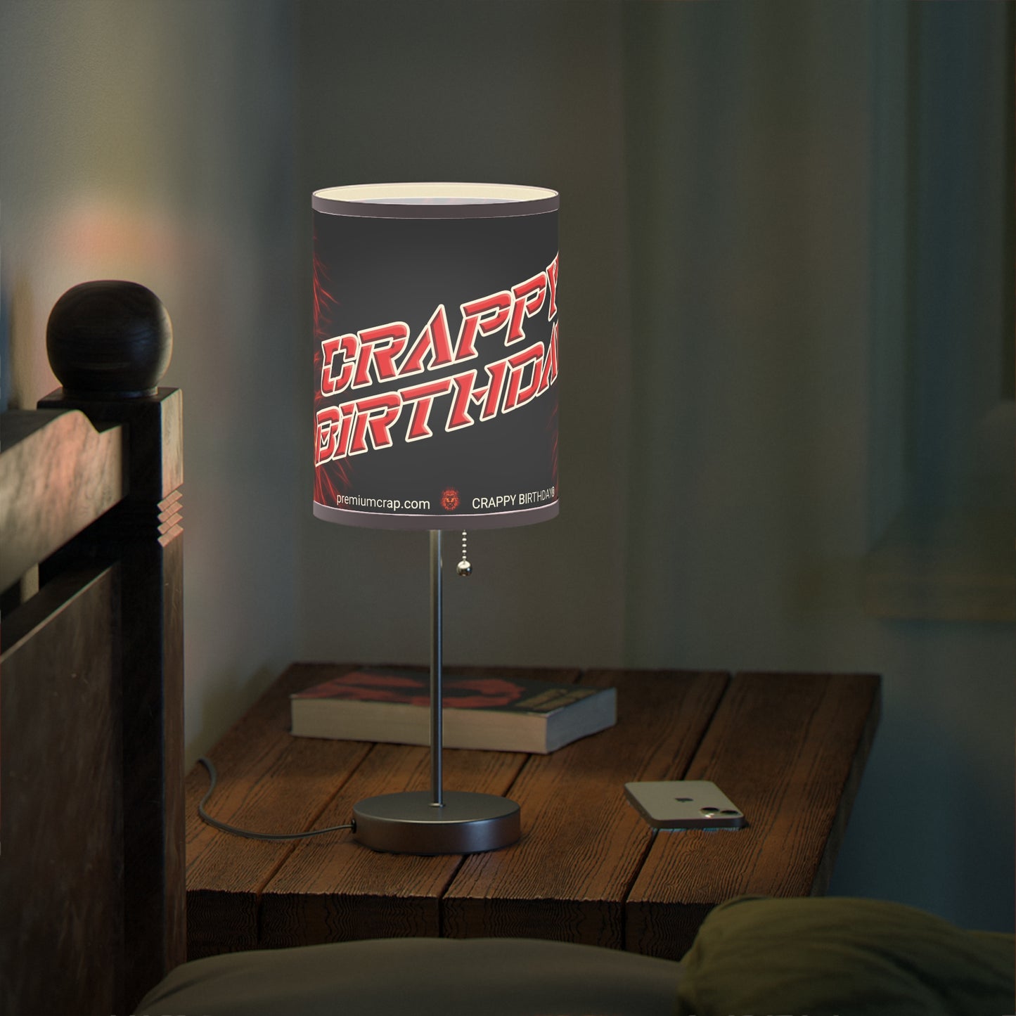 Crappy Birthday Lamp on a Stand
