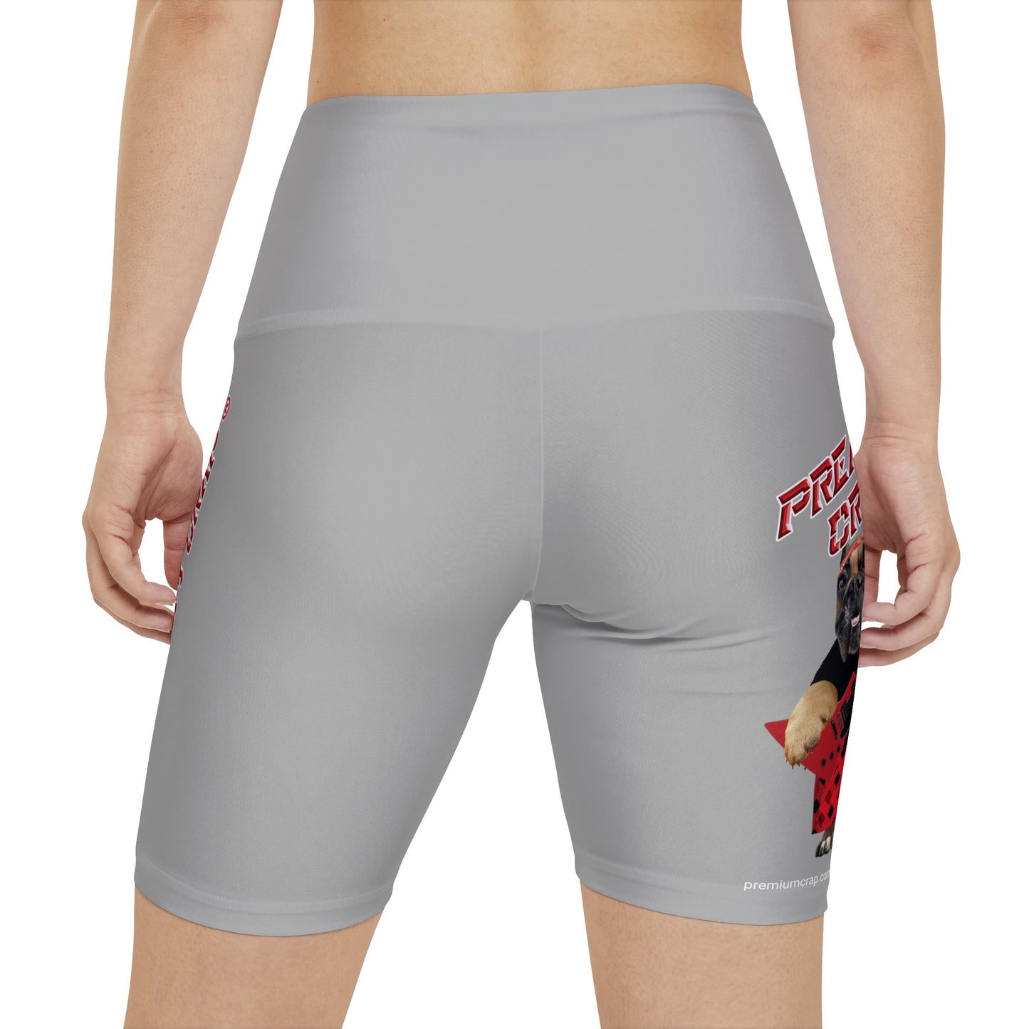 Premium Crap II Women's Workout Shorts - Light Grey