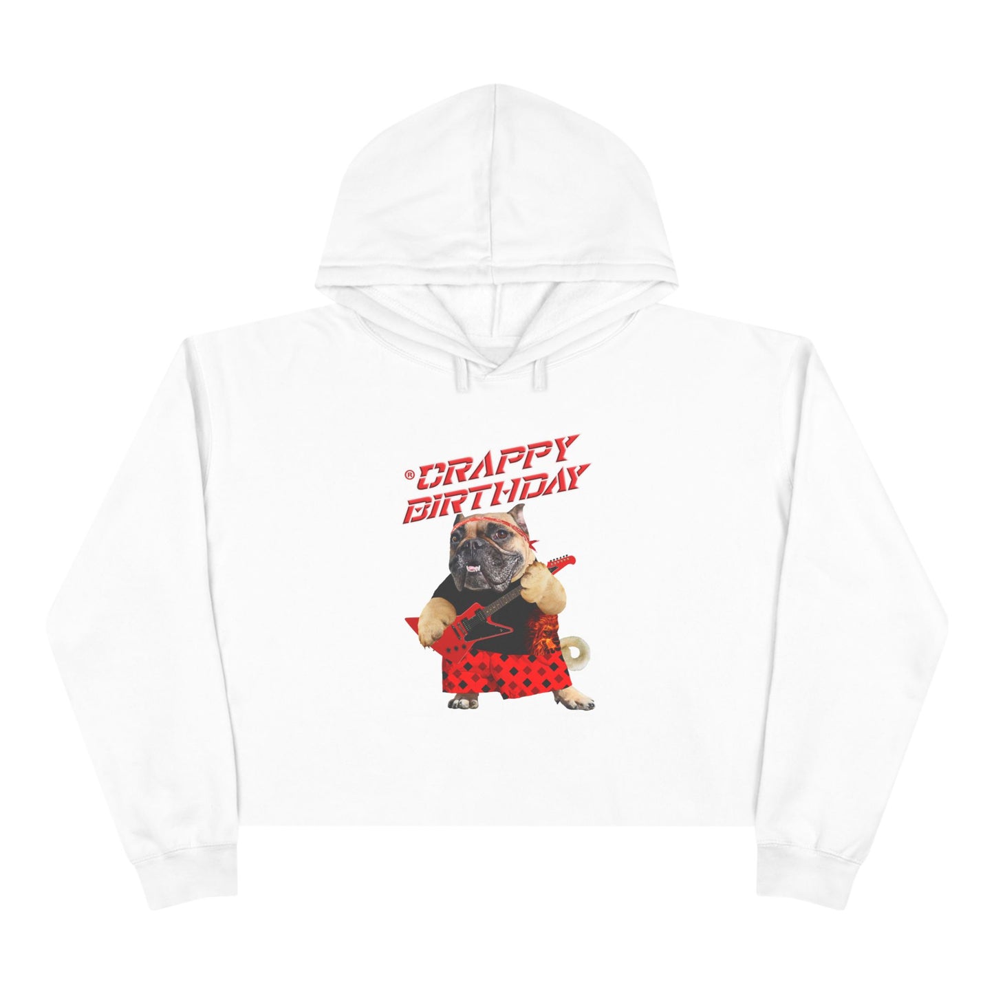 Crappy Birthday Cropped Hoodie