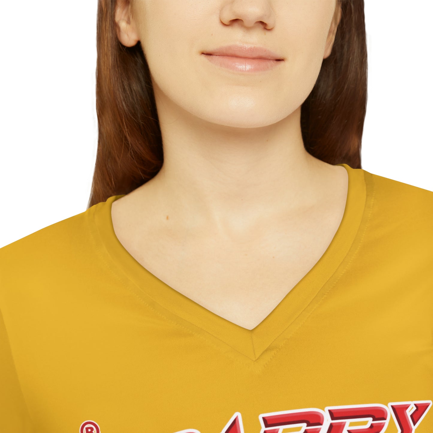 Crappy Birthday II Women's Long Sleeve V-neck Shirt - Yellow