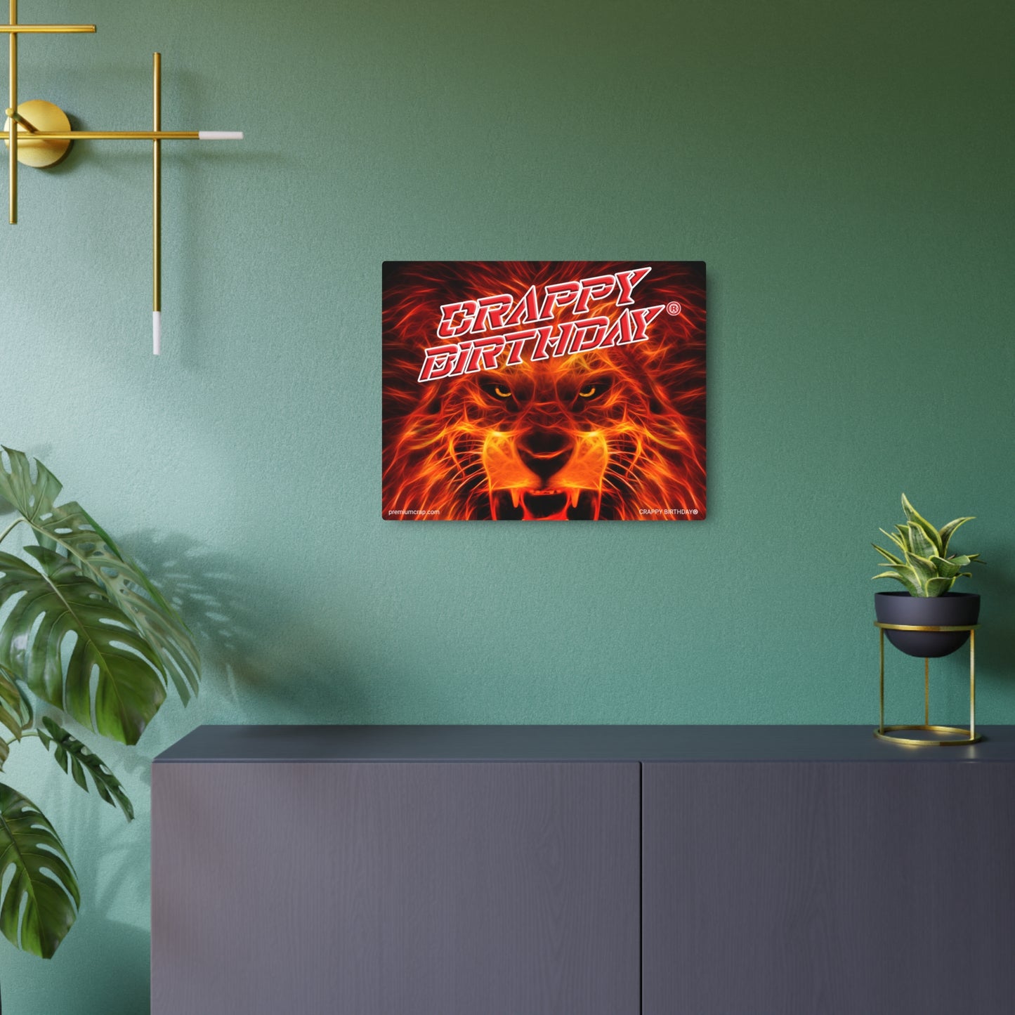 Crappy Birthday Metal Art Sign