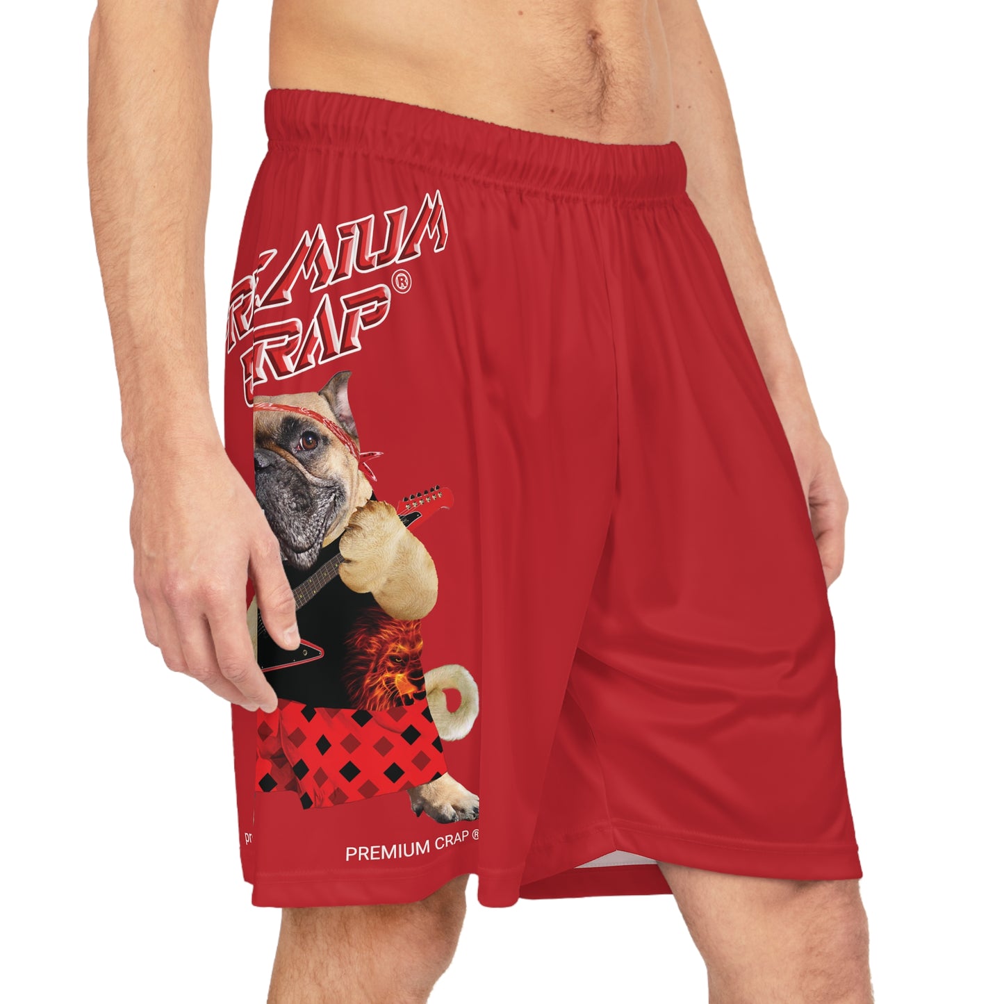 Premium Crap II Basketball Shorts - Dark Red