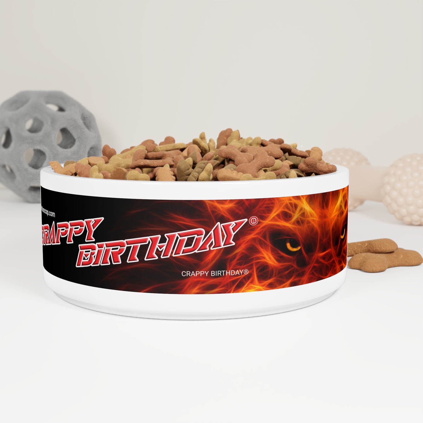 Crappy Birthday PoshPet Palace Dining Bowl
