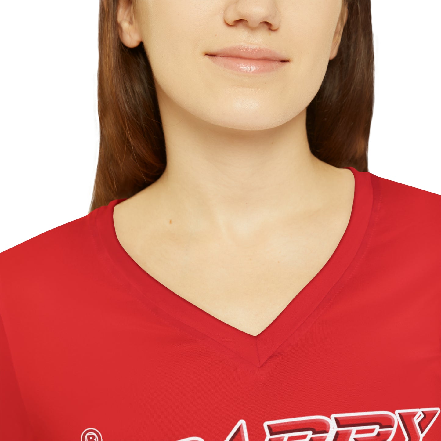 Crappy Birthday II Women's Long Sleeve V-neck Shirt - Red
