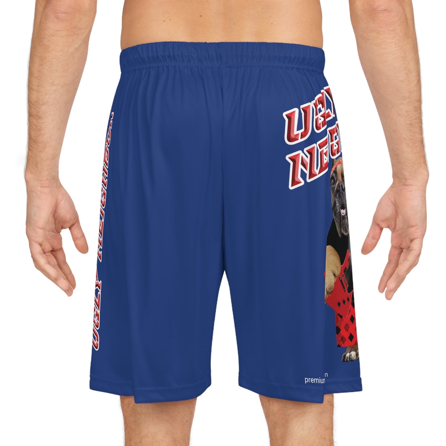 Ugly Neighbor II Basketball Shorts - Dark Blue