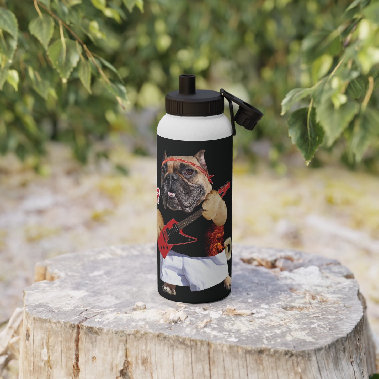 Ugly Neighbor Stainless Steel Water Bottle, Sports Lid