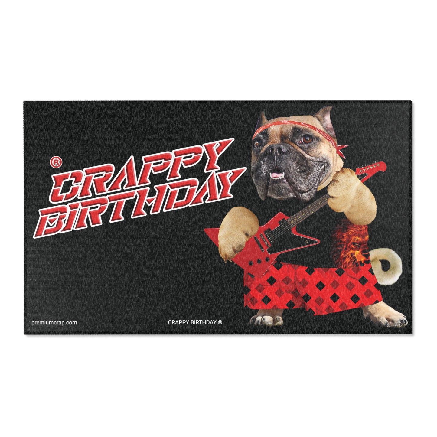 Crappy Birthday II Area Rugs