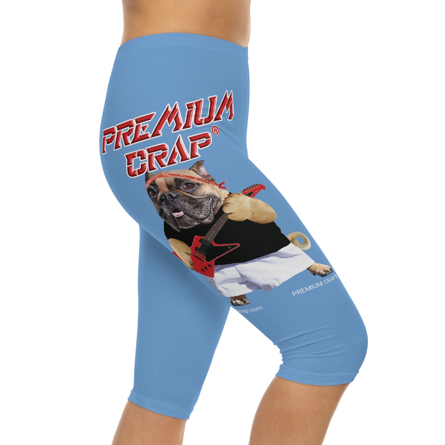 Premium Crap Women’s Capri Leggings - Light Blue