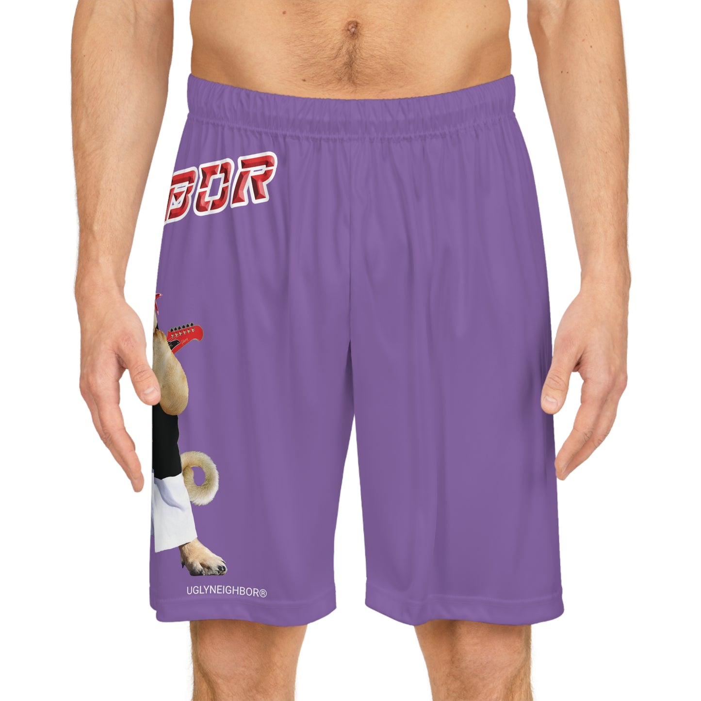Ugly Neighbor BougieBooty Baller Shorts - Light Purple