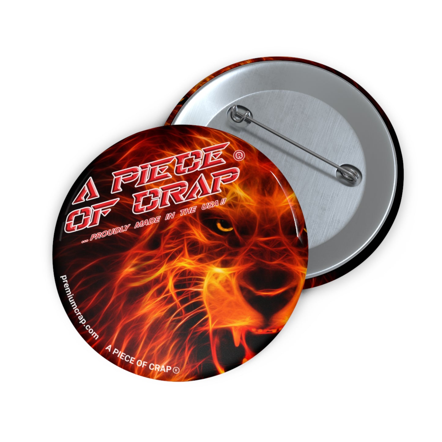 A Piece Of Crap Pin Buttons