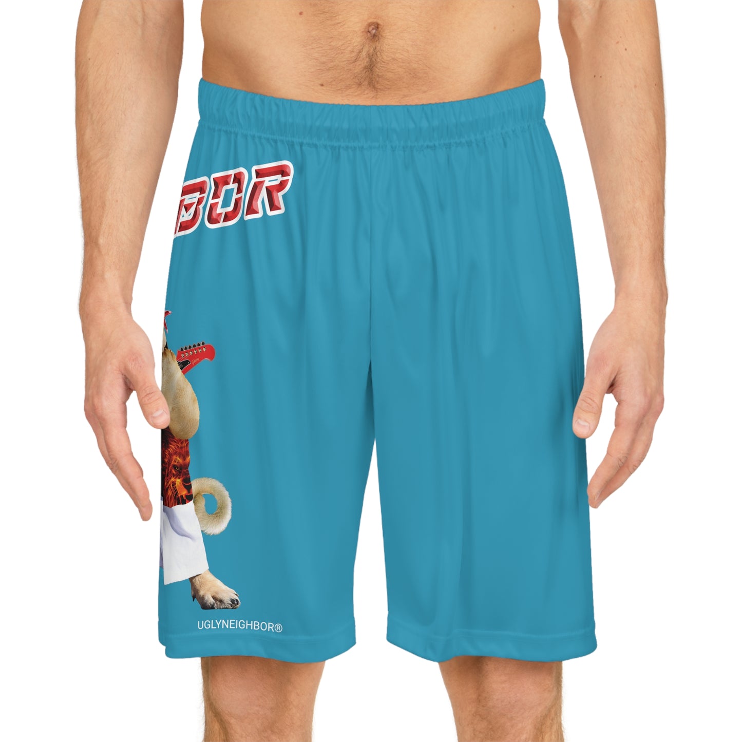 Ugly Neighbor BougieBooty Baller Shorts - Turquoise