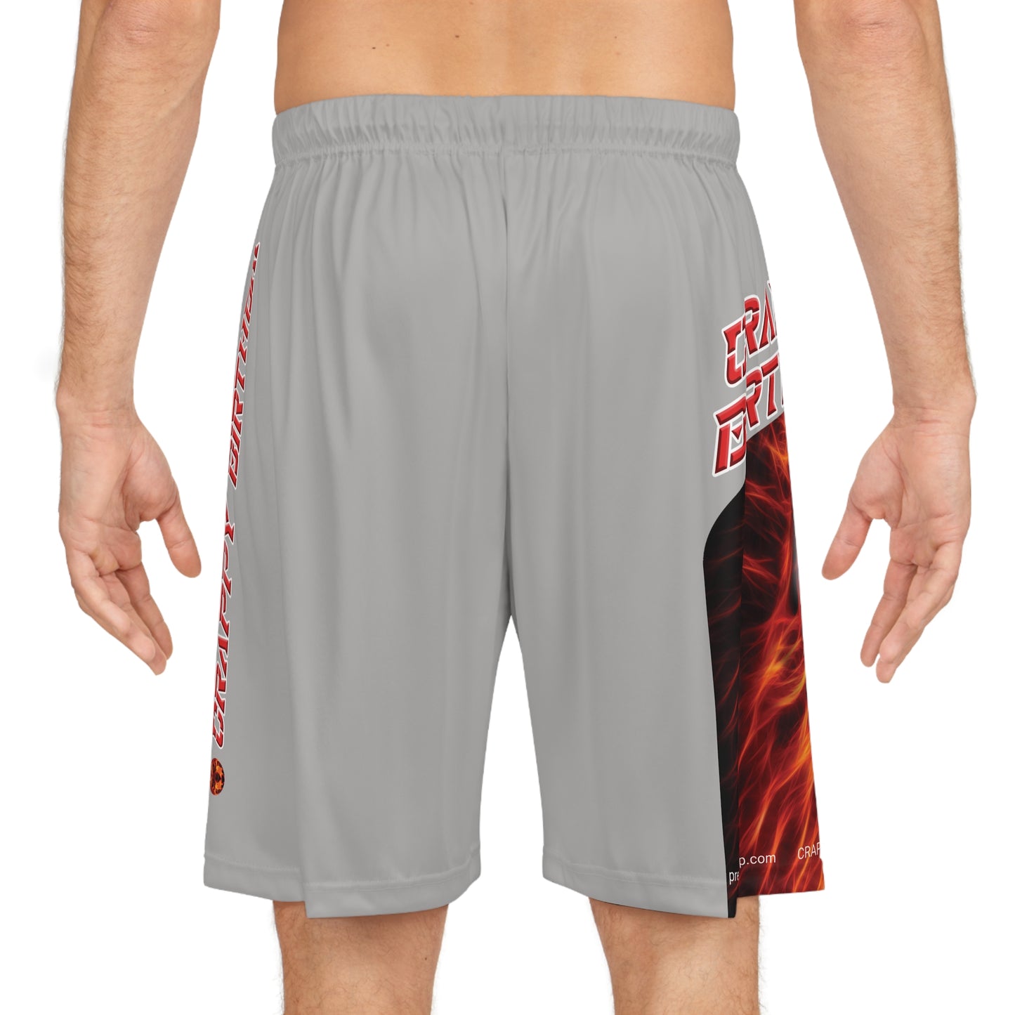 Crappy Birthday BougieBooty Baller Shorts - Light Grey