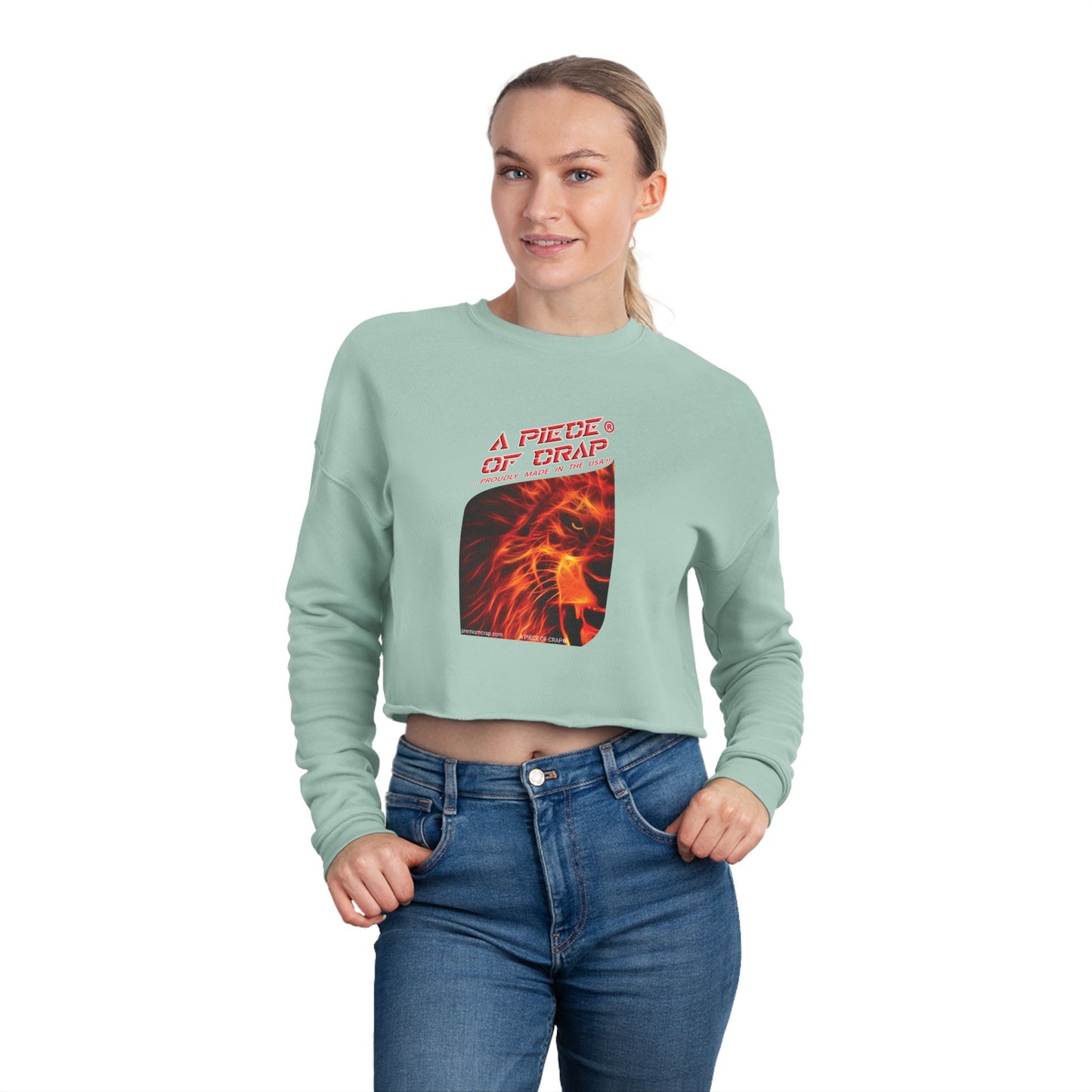 A Piece Of Crap Cropped Sweatshirt