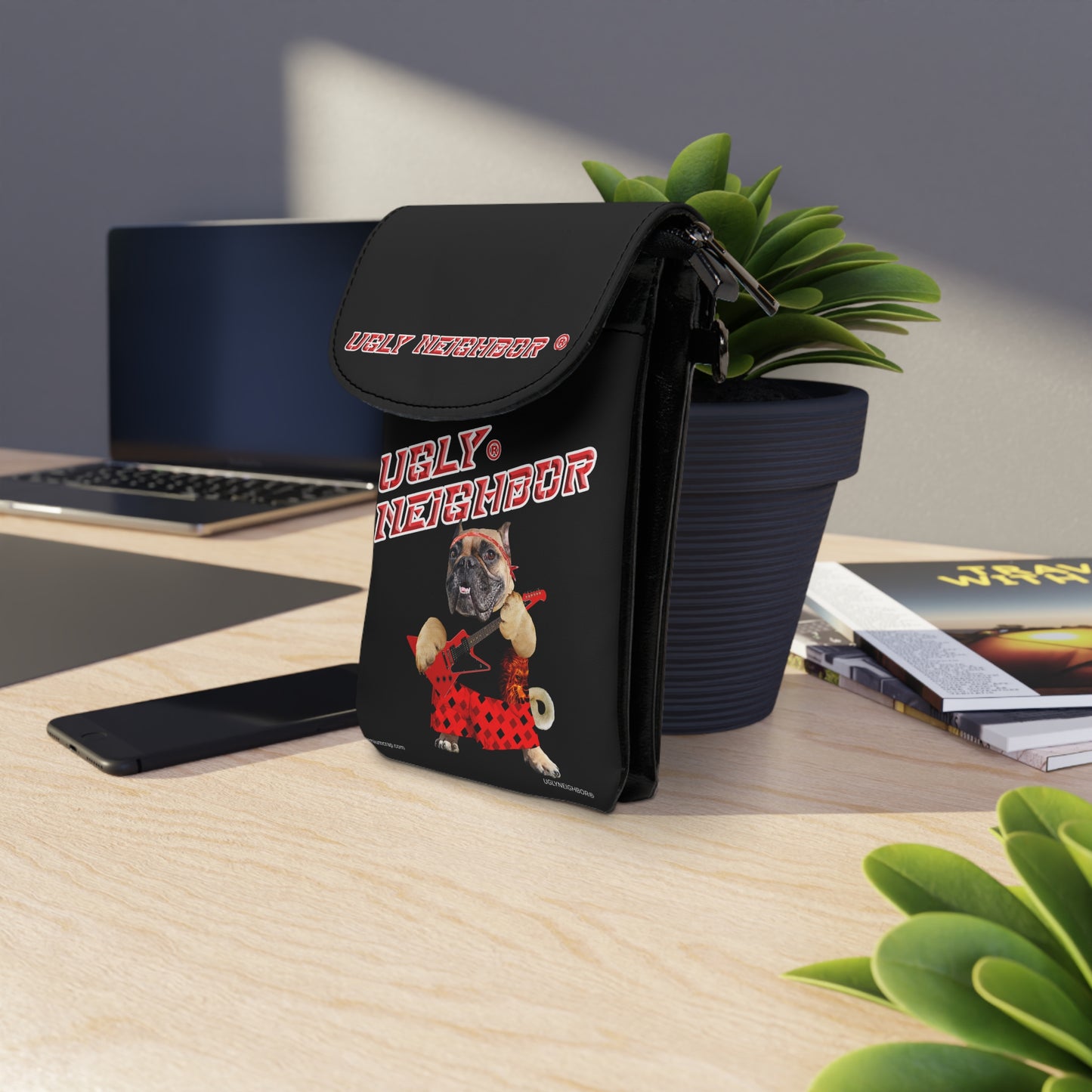 Ugly Neighbor II Small Cell Phone Wallet