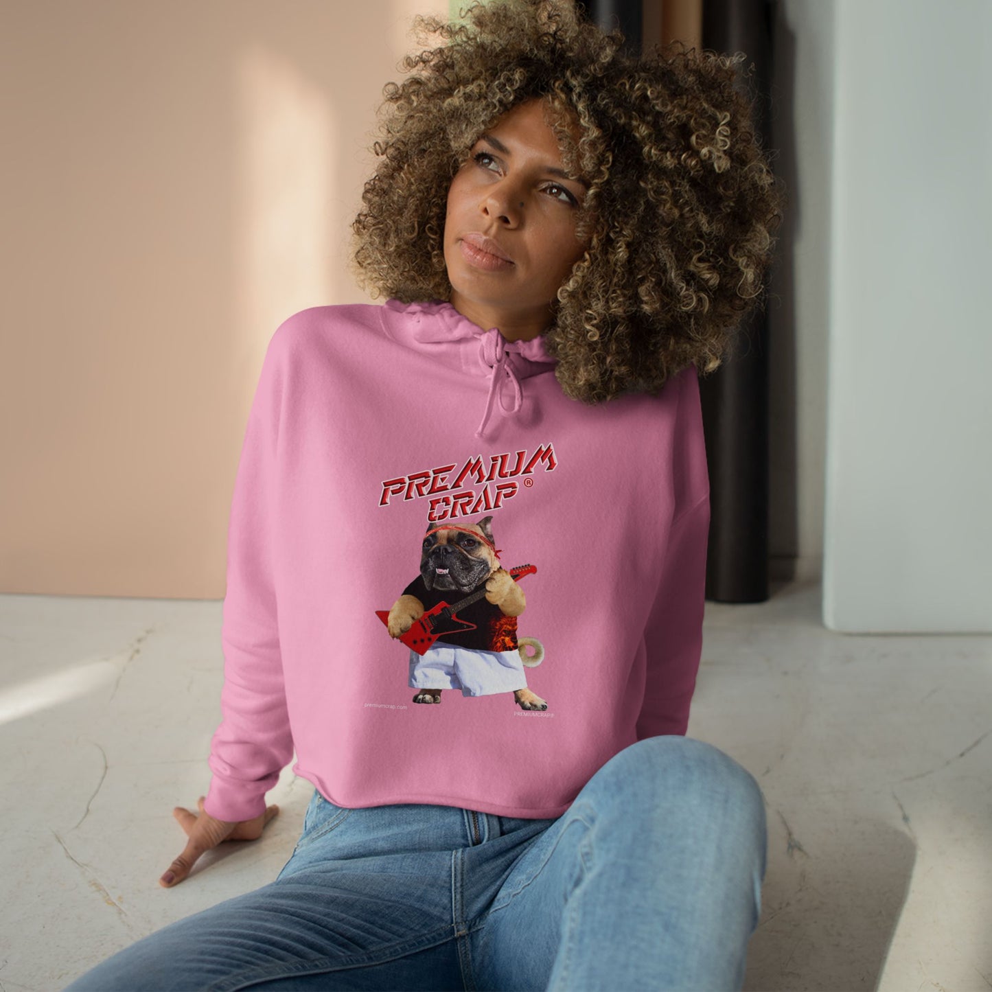Premium Crap II Cropped Hoodie