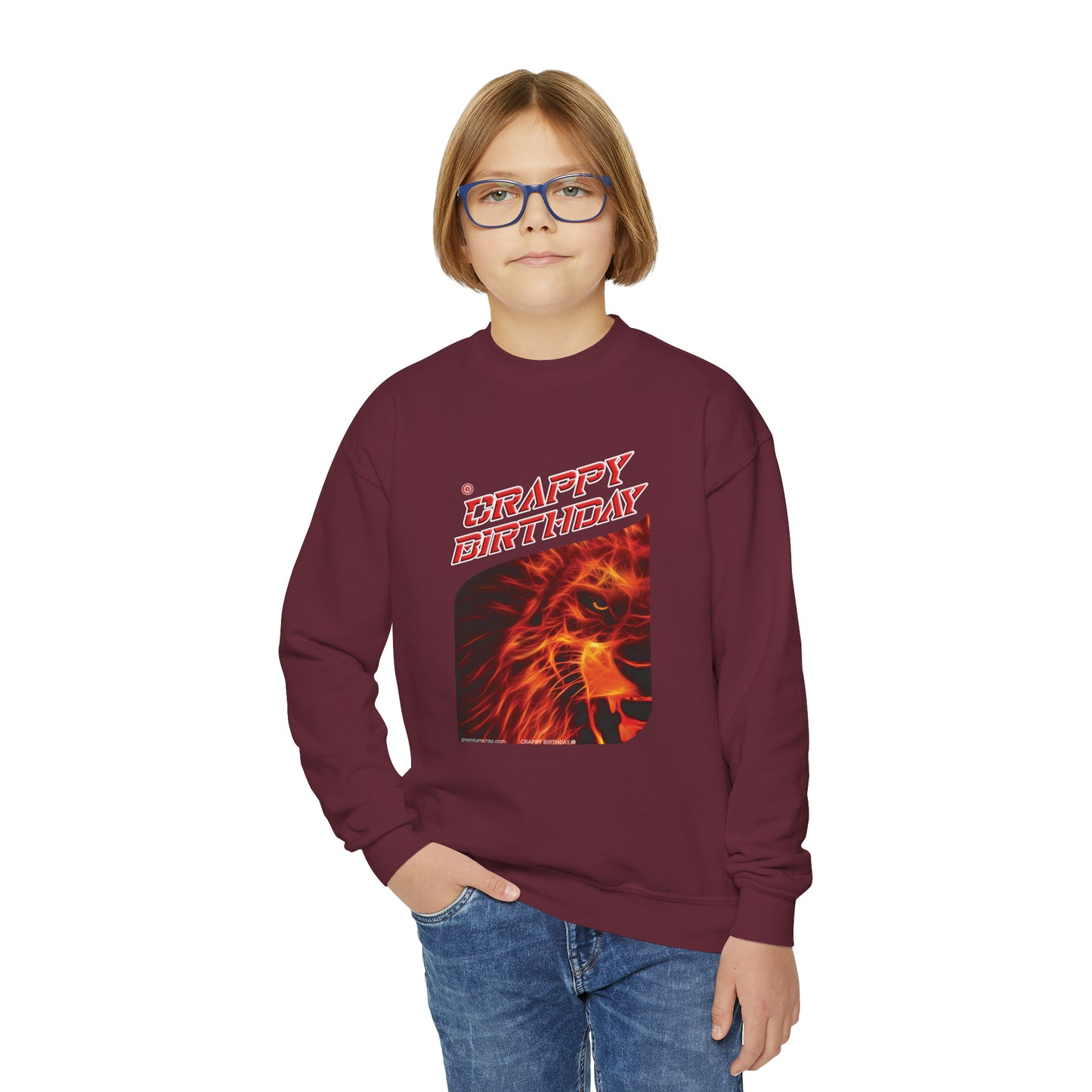 Crappy Birthday Youth Crewneck Sweatshirt