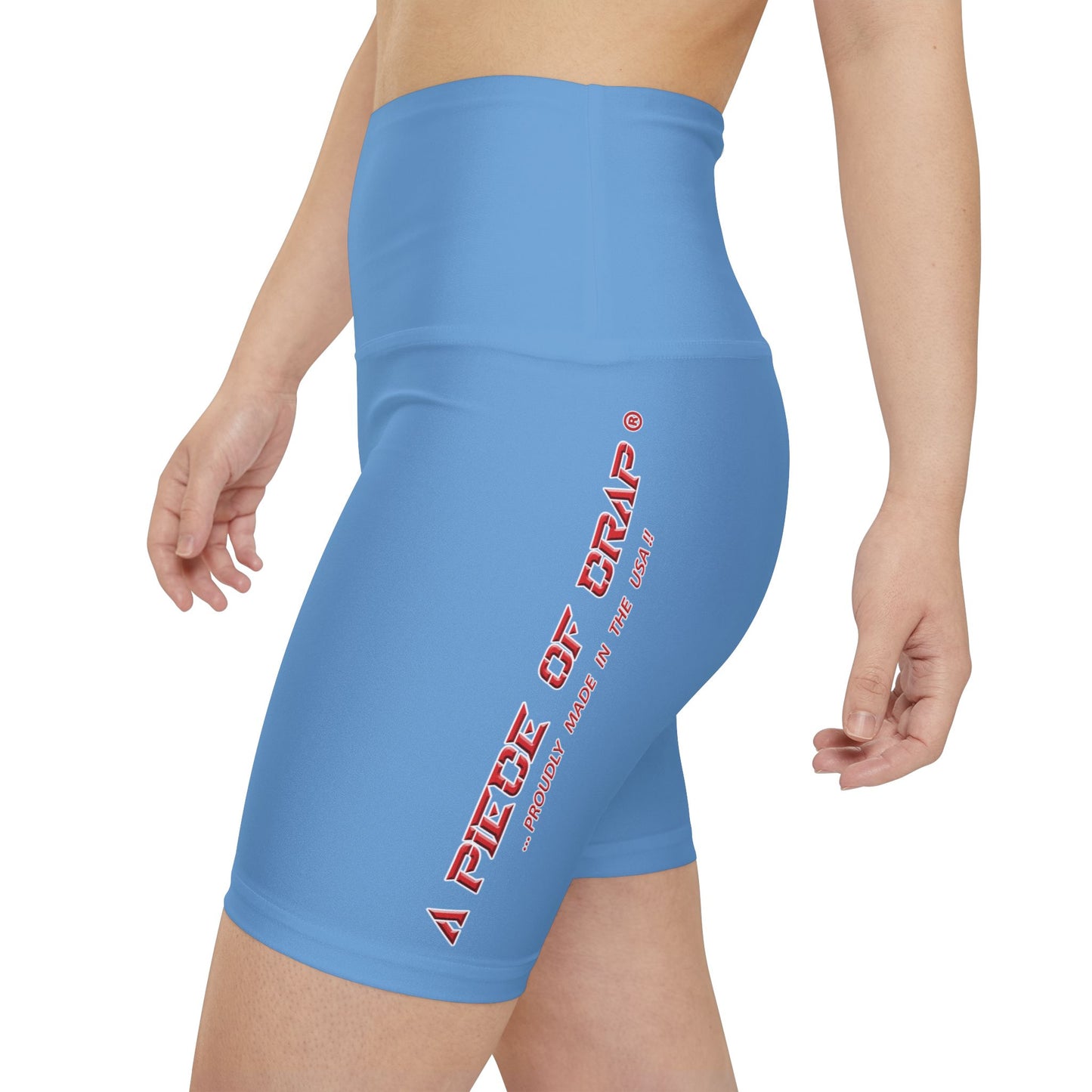 A Piece Of Crap II Women's Workout Shorts - Light Blue