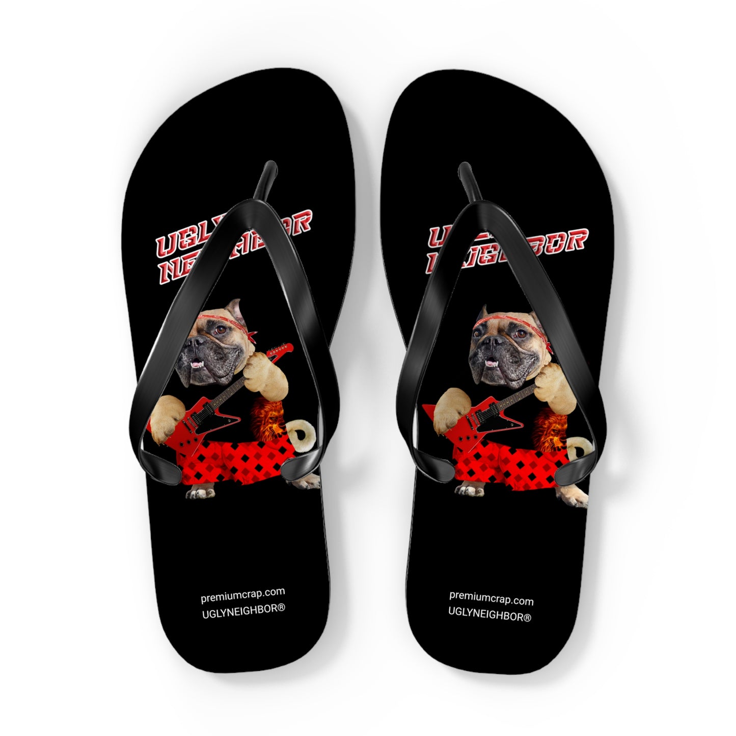Ugly Neighbor II Flip Flops