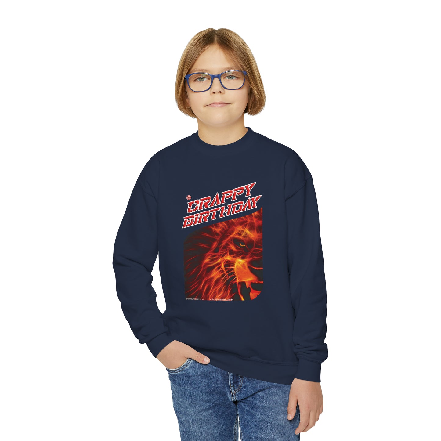 Crappy Birthday Youth Crewneck Sweatshirt