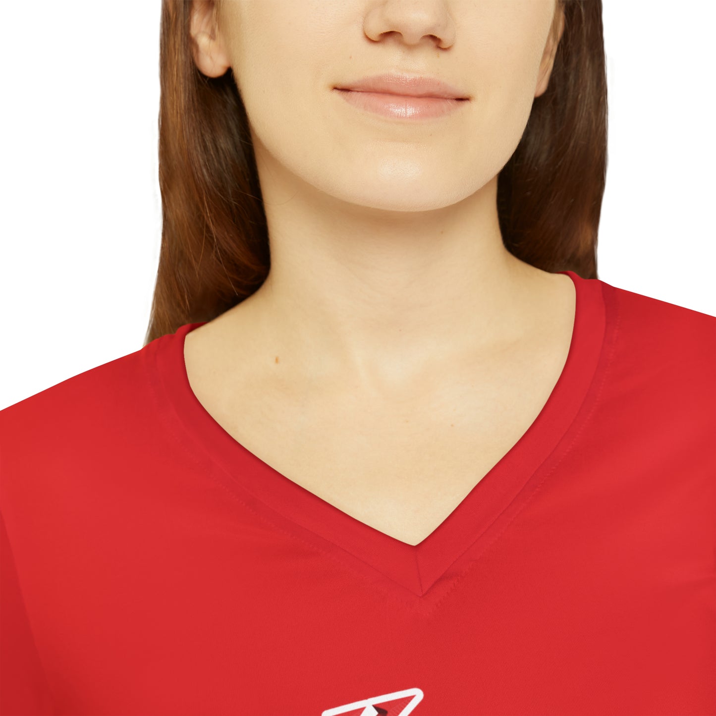 Ugly Neighbor II Women's Long Sleeve V-neck Shirt - Red