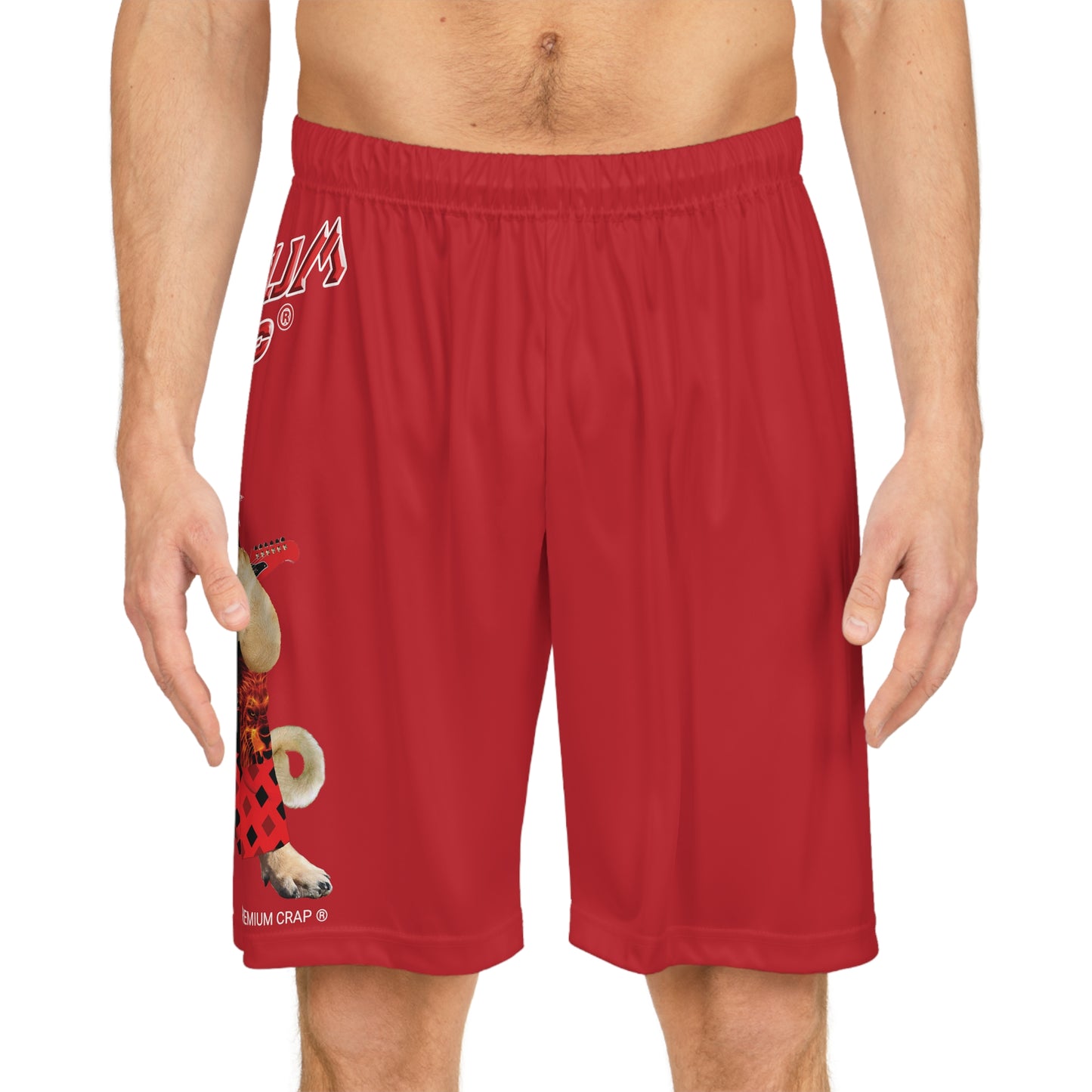 Premium Crap II Basketball Shorts - Dark Red