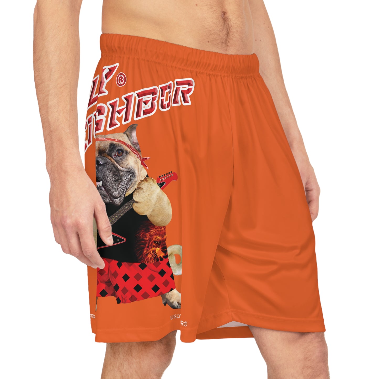 Ugly Neighbor II Basketball Shorts - Orange