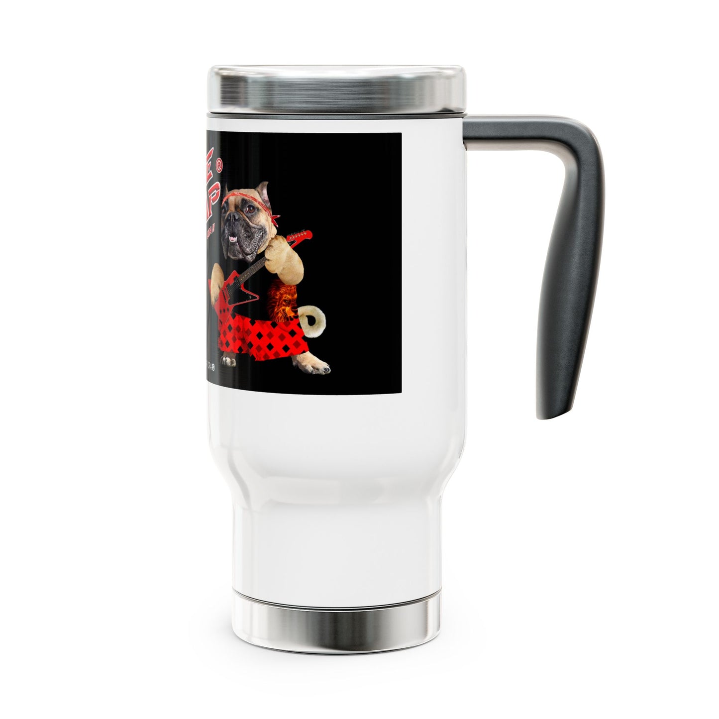 A Piece of Crap II Stainless Steel Travel Mug with Handle, 14oz