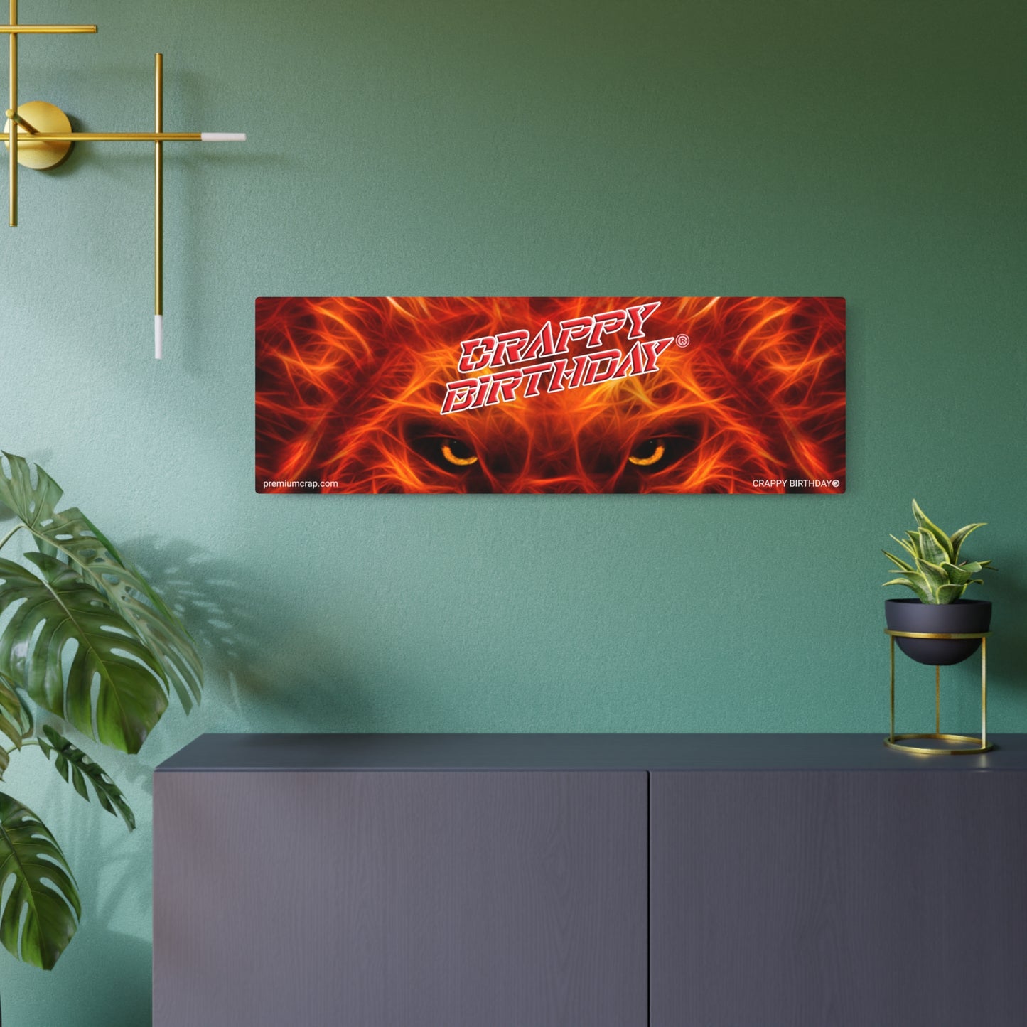 Crappy Birthday Metal Art Sign