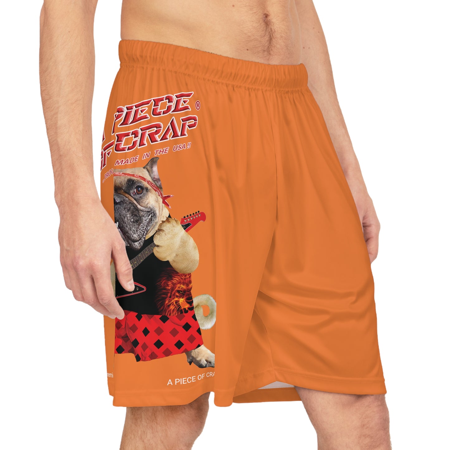 A Piece Of Crap II Basketball Shorts - Crusta