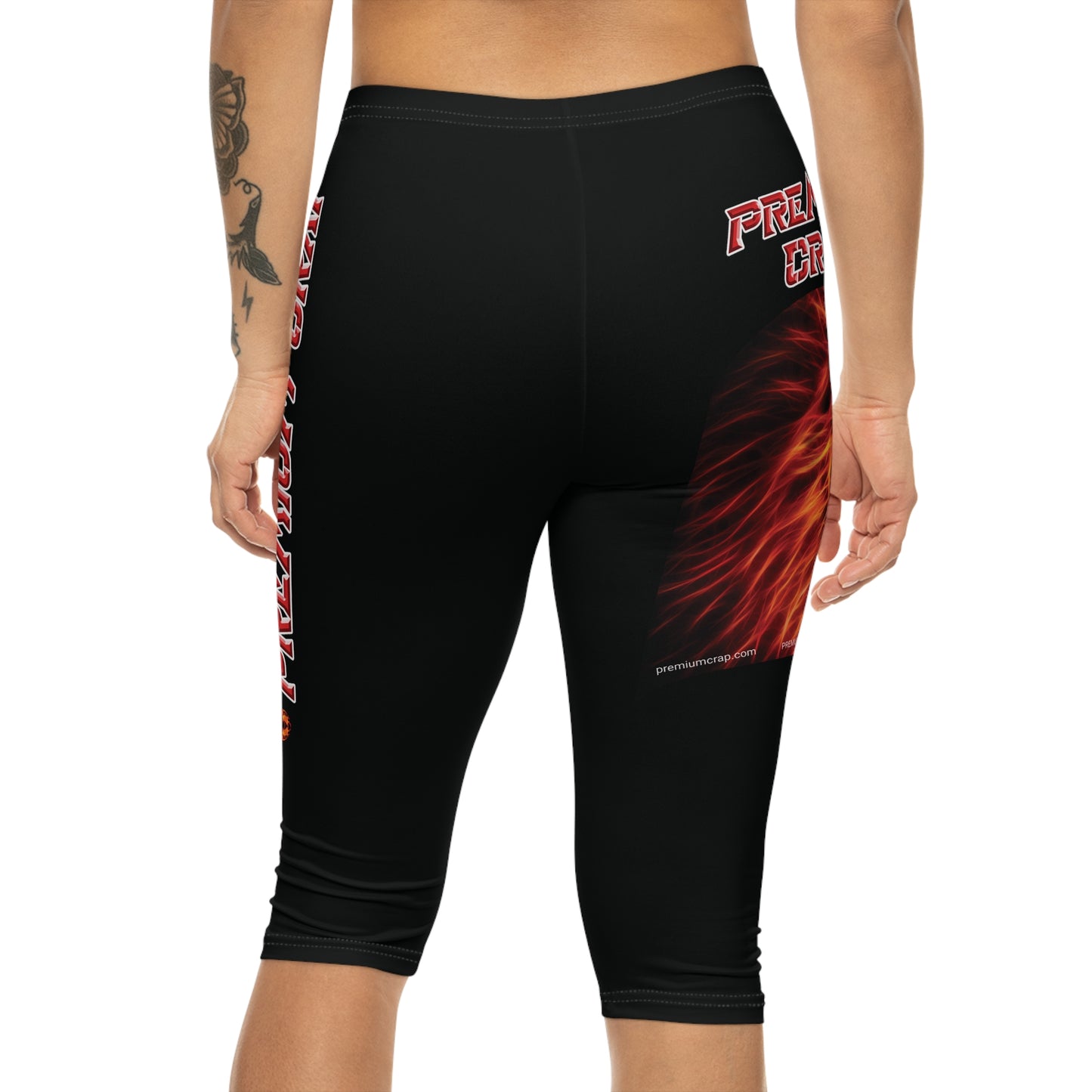 Premium Crap Capri-Cious Leggings - Black