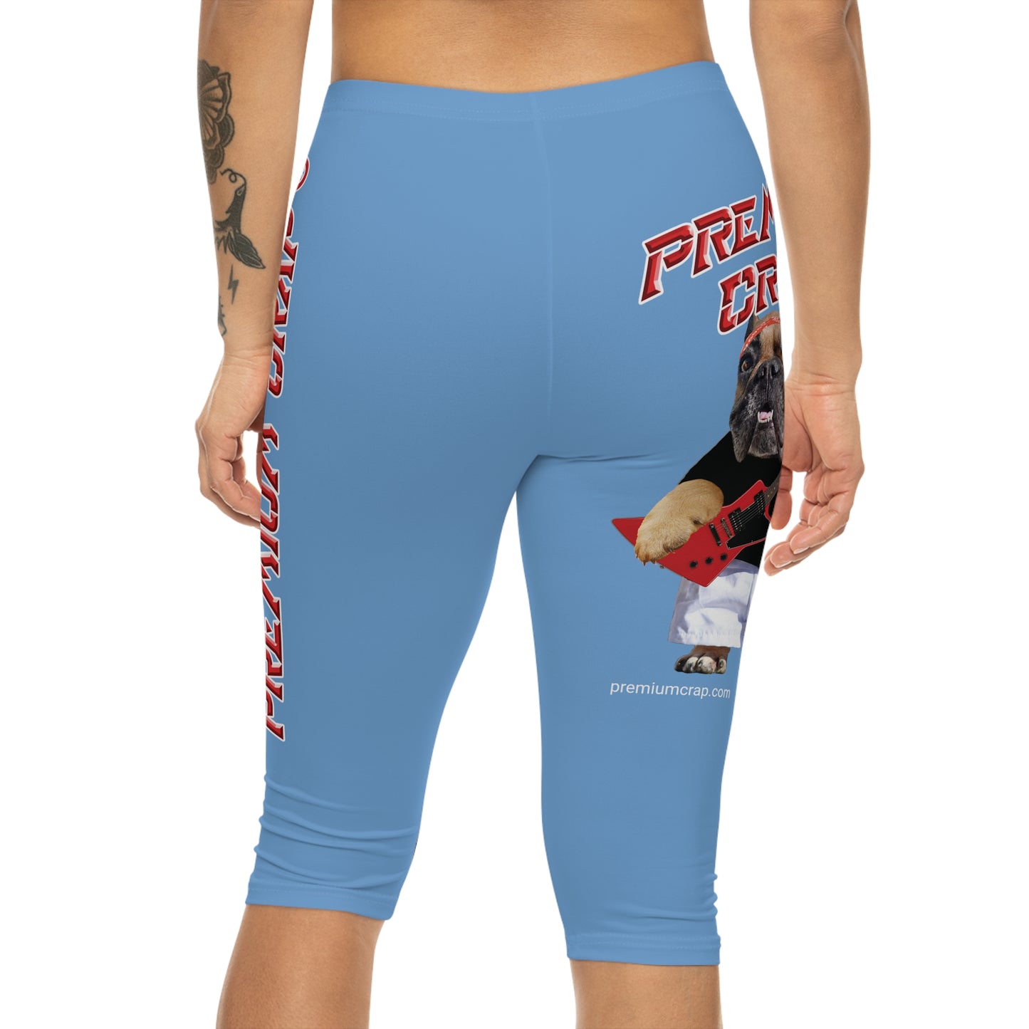Premium Crap Women’s Capri Leggings - Light Blue