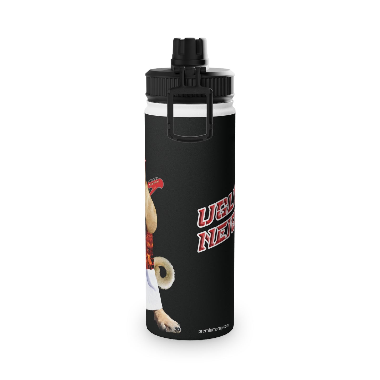 Ugly Neighbor Stainless Steel Water Bottle, Sports Lid