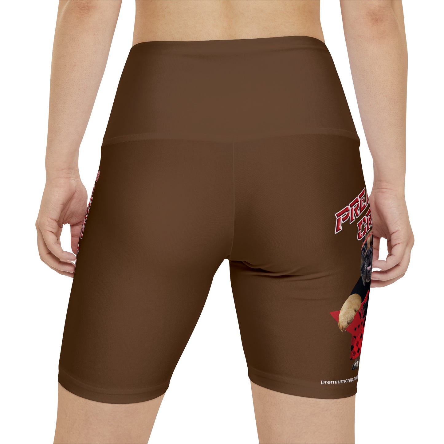 Premium Crap II Women's Workout Shorts - Brown