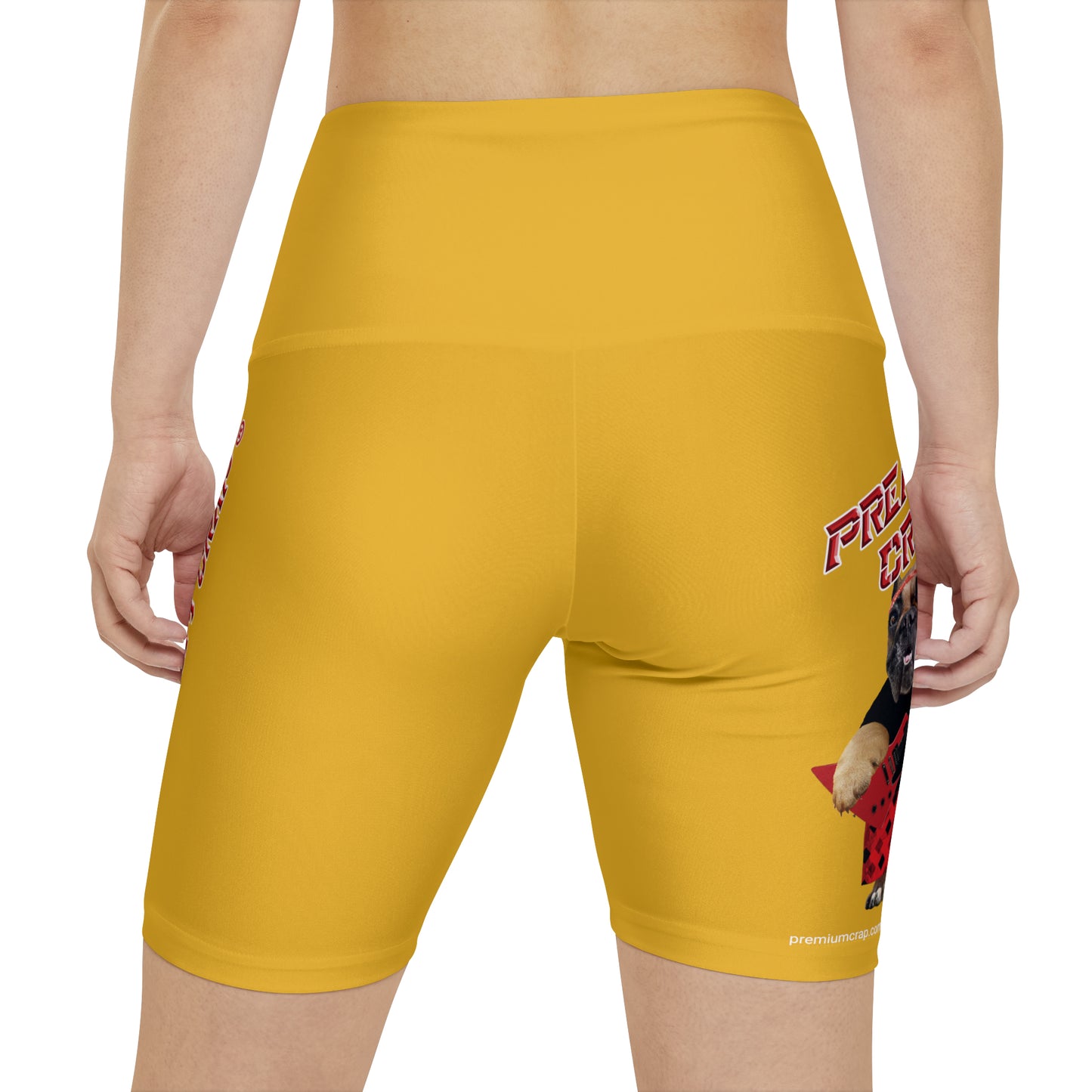 Premium Crap II Women's Workout Shorts - Yellow