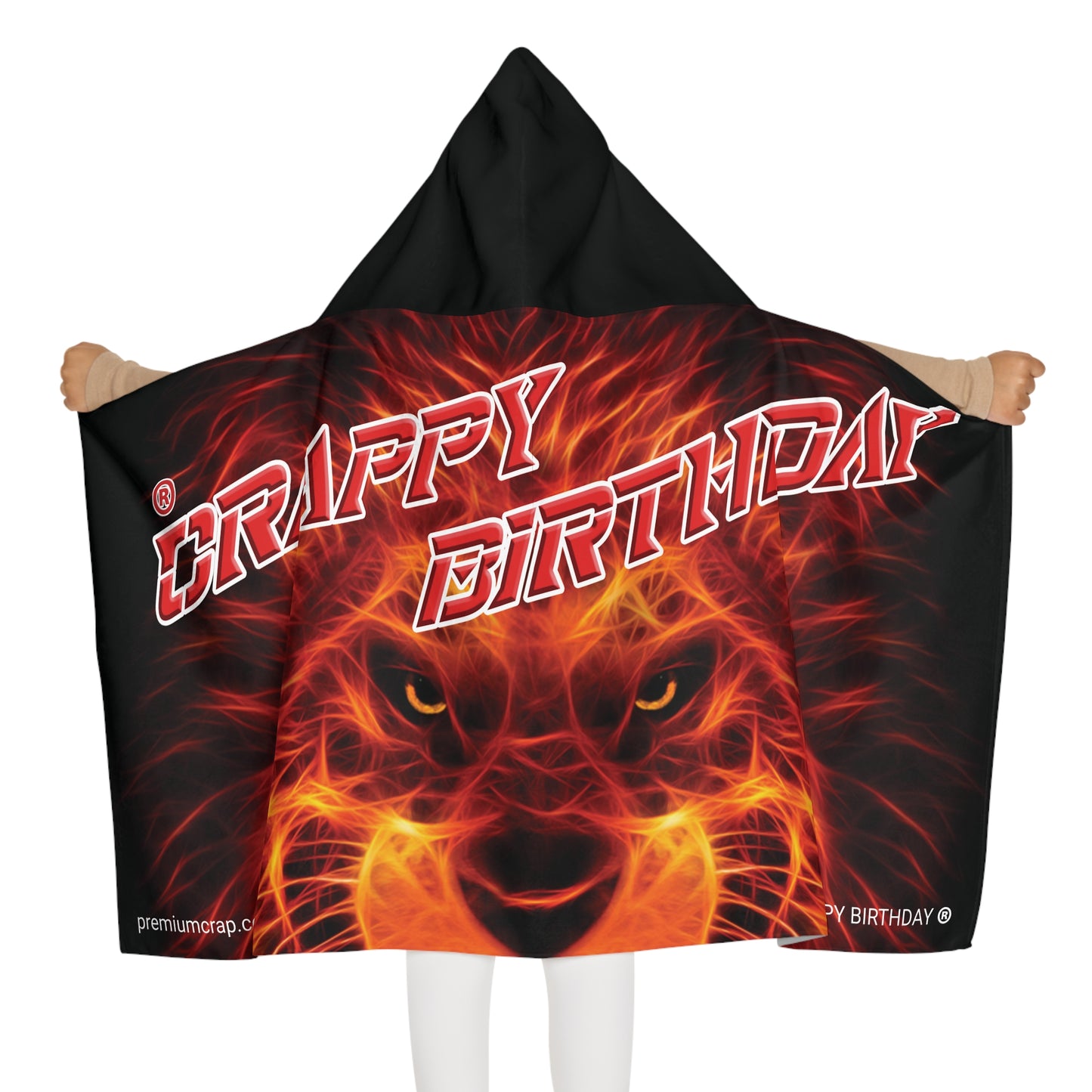 Crappy Birthday Youth Hooded Towel