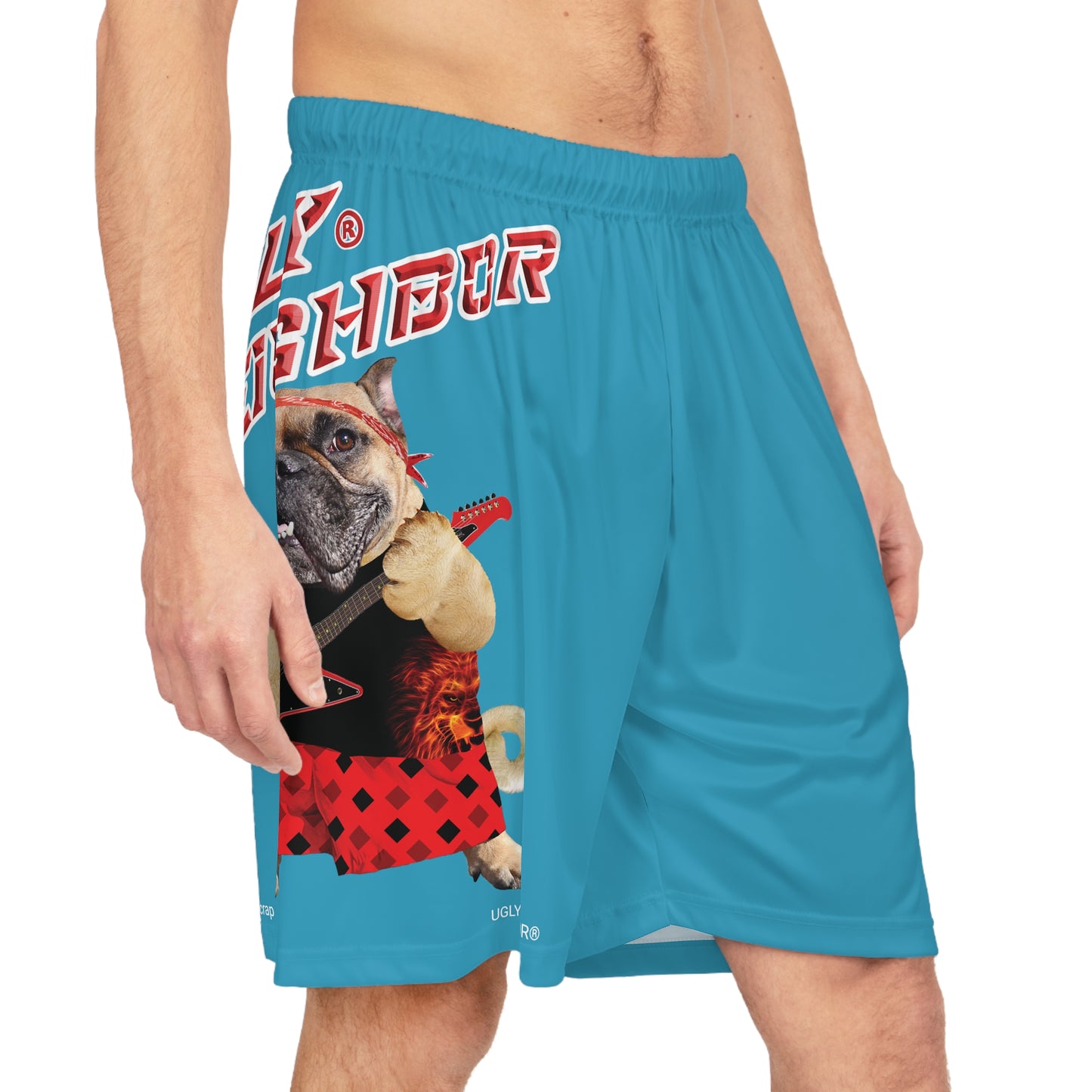 Ugly Neighbor II Basketball Shorts - Turquoise