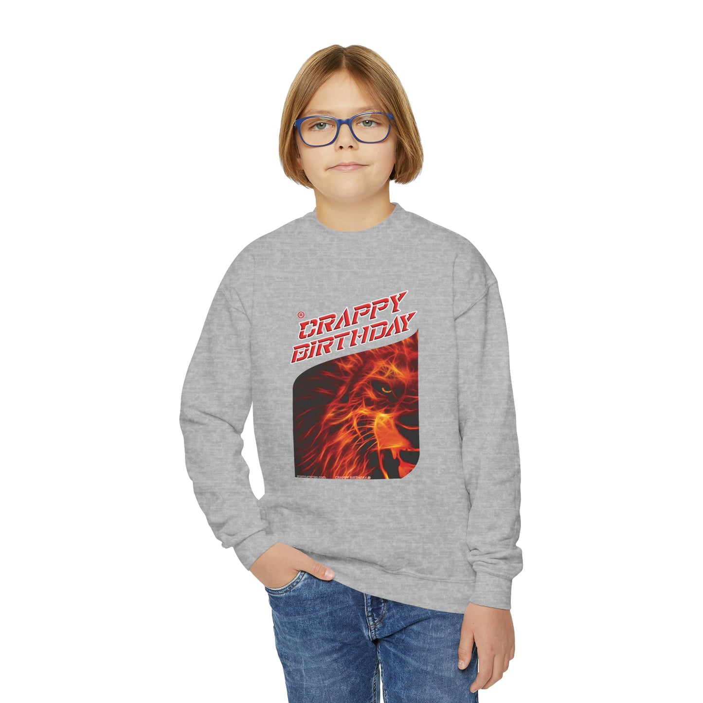Crappy Birthday Youth Crewneck Sweatshirt