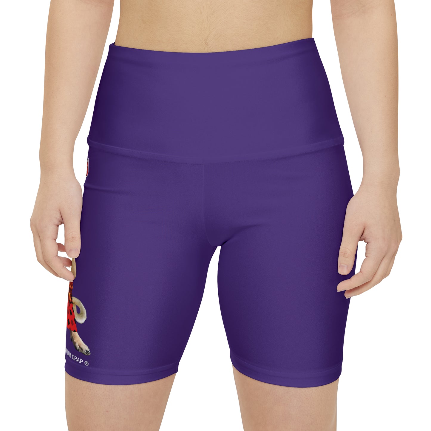 Premium Crap II Women's Workout Shorts - Purple