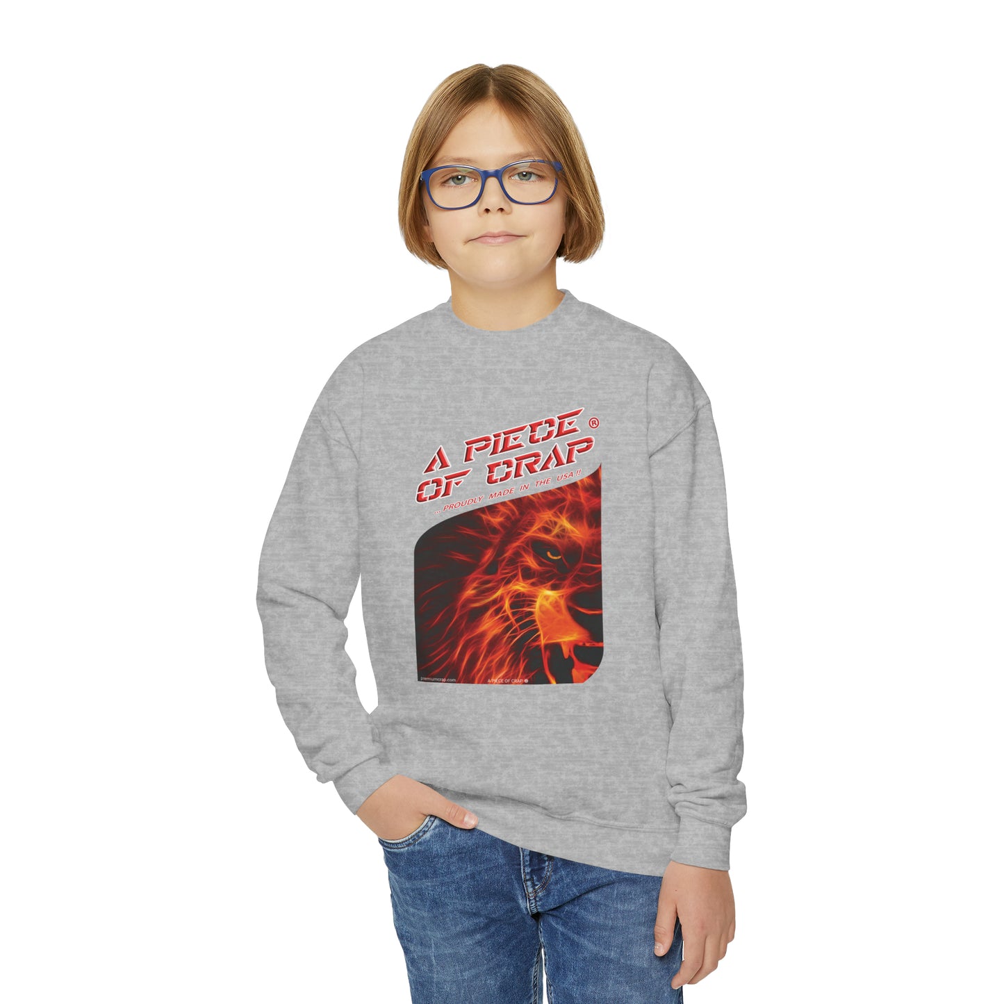 A Piece Of Crap Youth Crewneck Sweatshirt