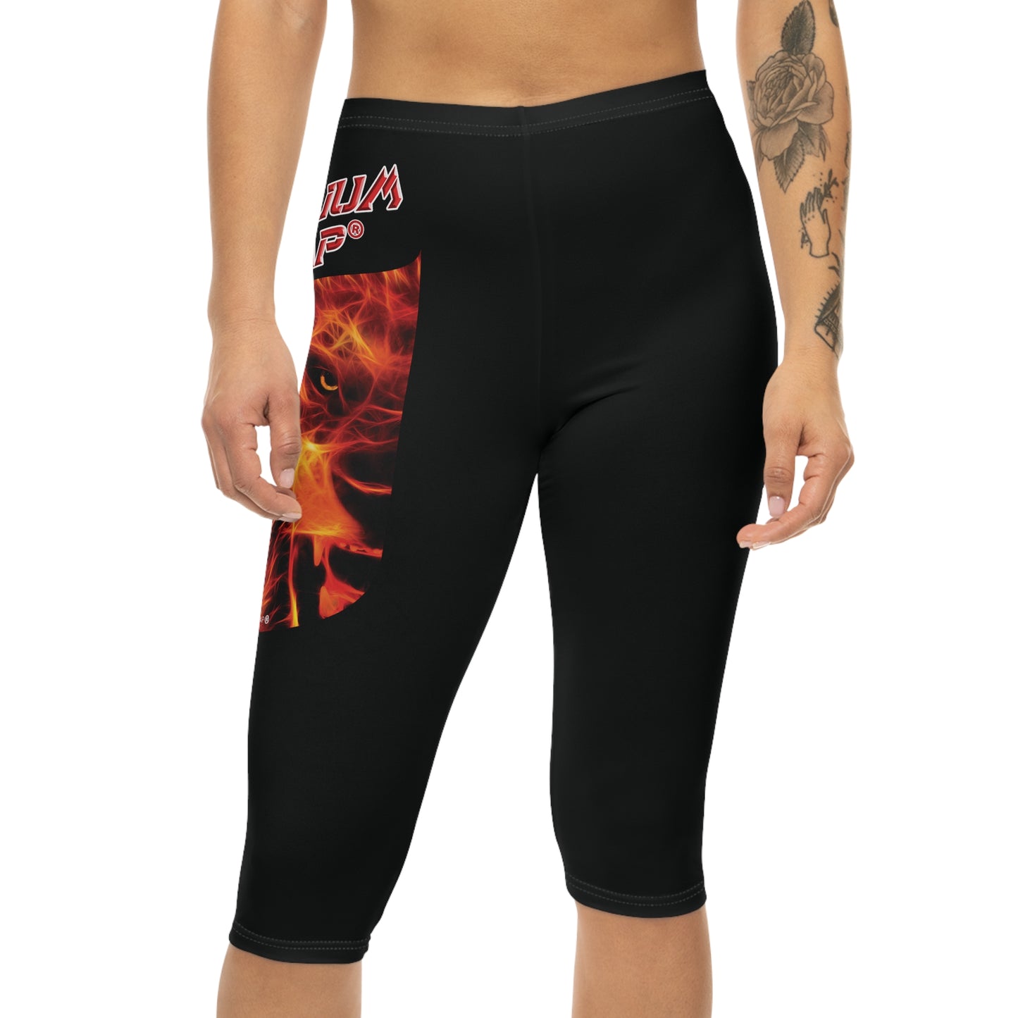 Premium Crap Capri-Cious Leggings - Black