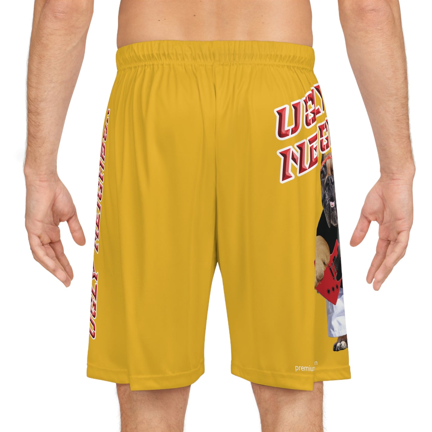Ugly Neighbor BougieBooty Baller Shorts - Yellow