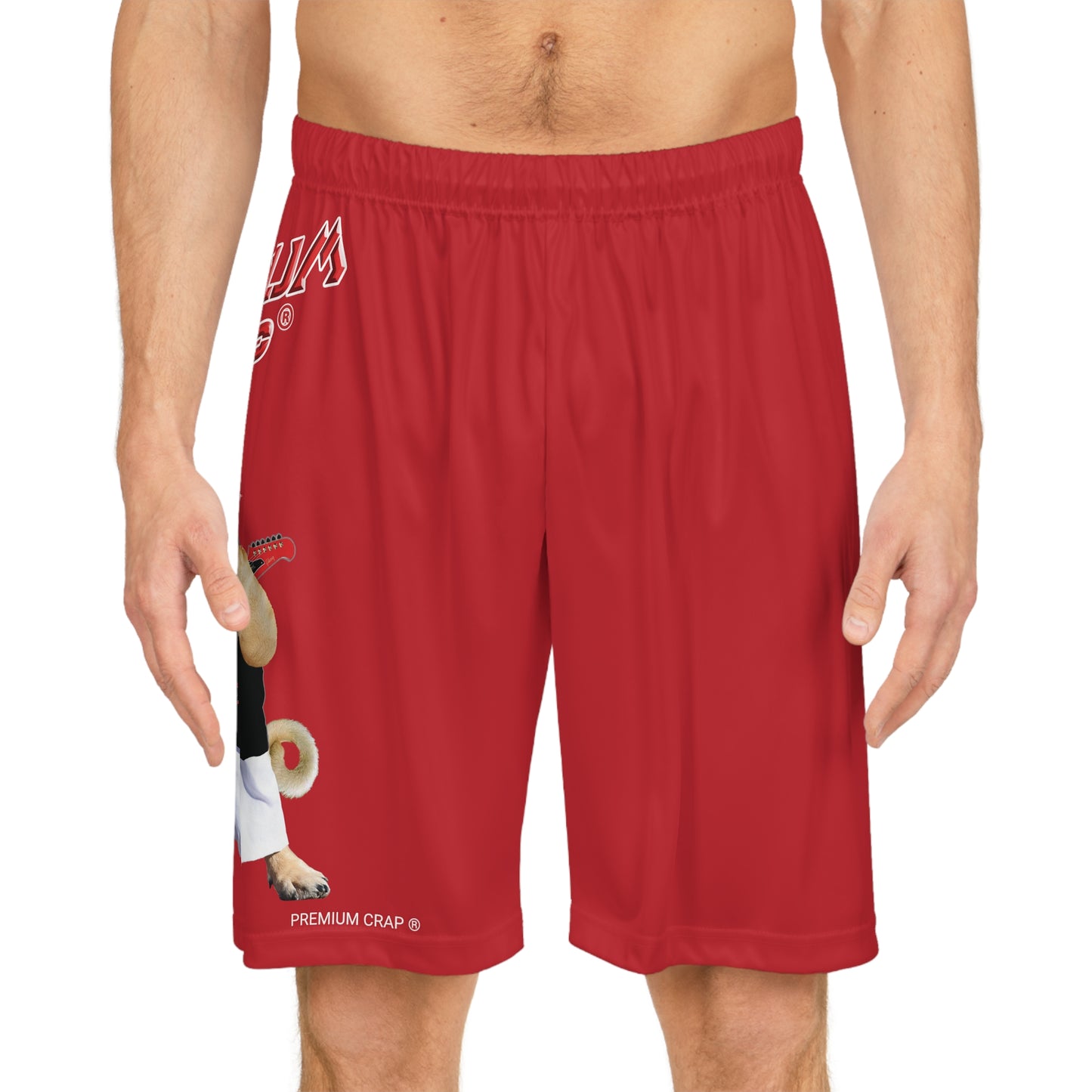 Premium Crap Basketball Shorts - Dark Red
