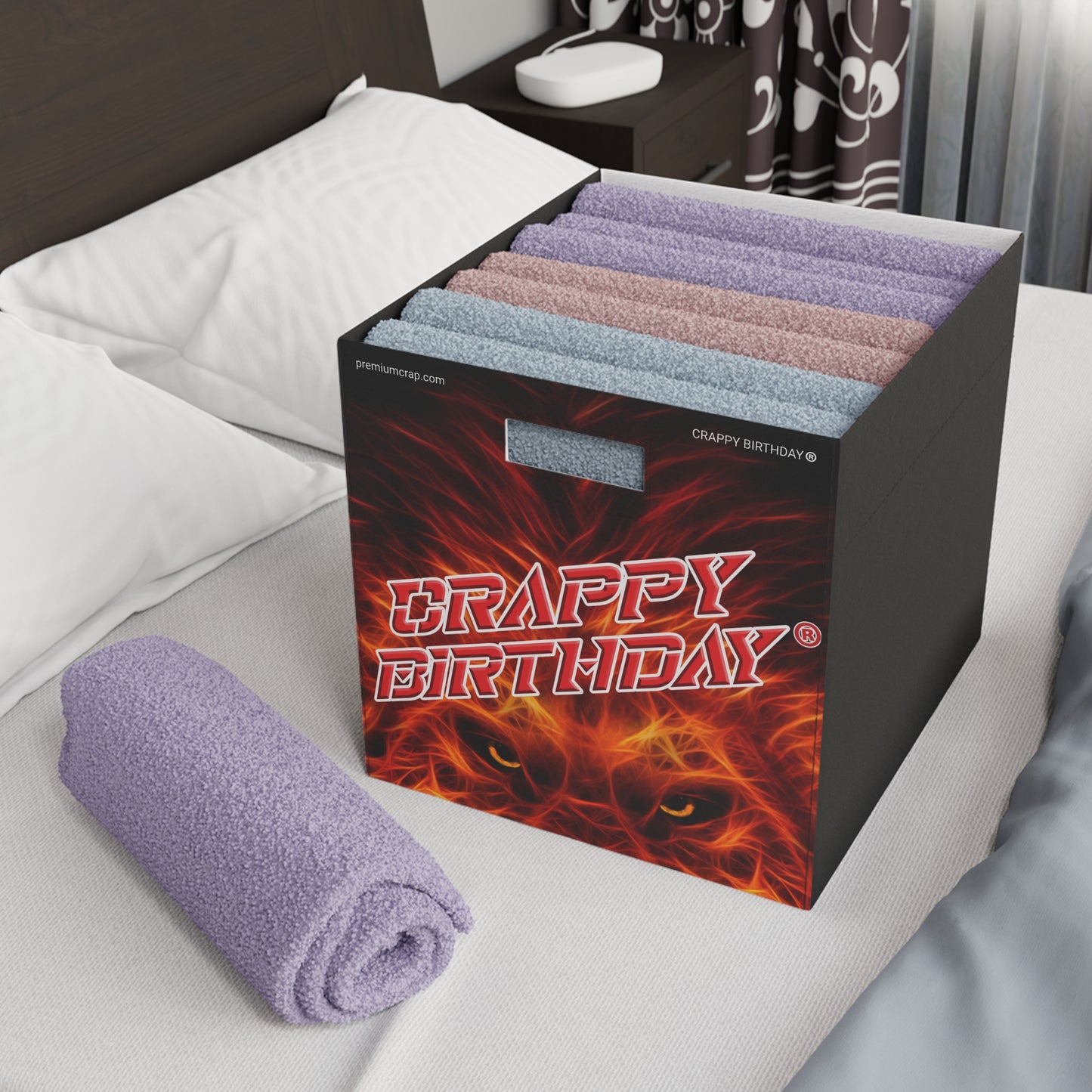 Crappy Birthday Felt Storage Box