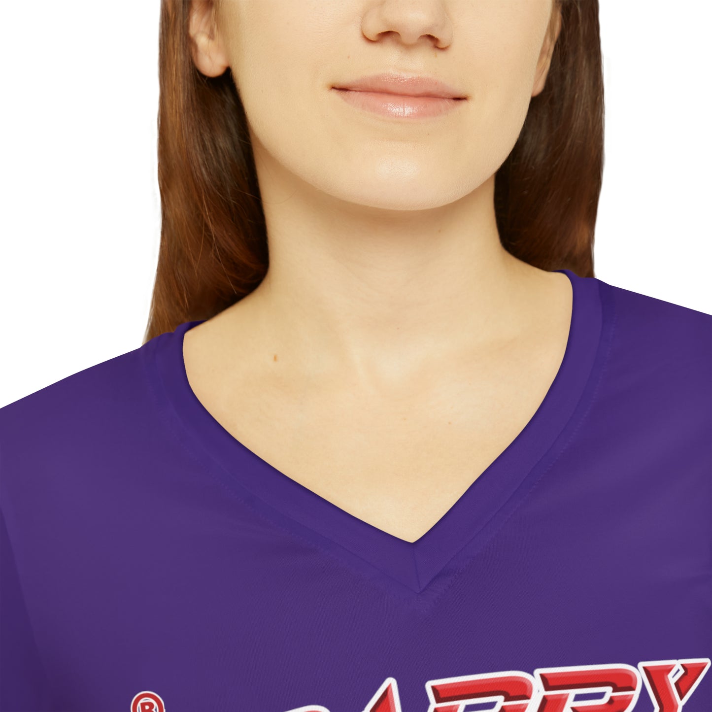 Crappy Birthday II Women's Long Sleeve V-neck Shirt - Purple