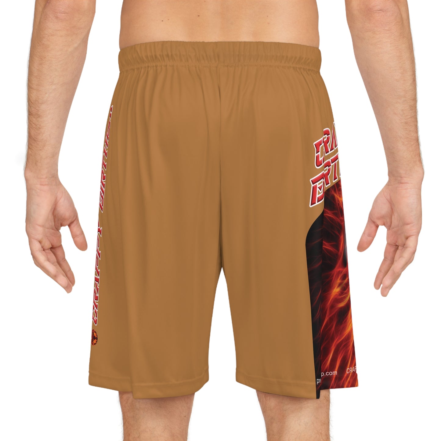 Crappy Birthday BougieBooty Baller Shorts - Light Brown